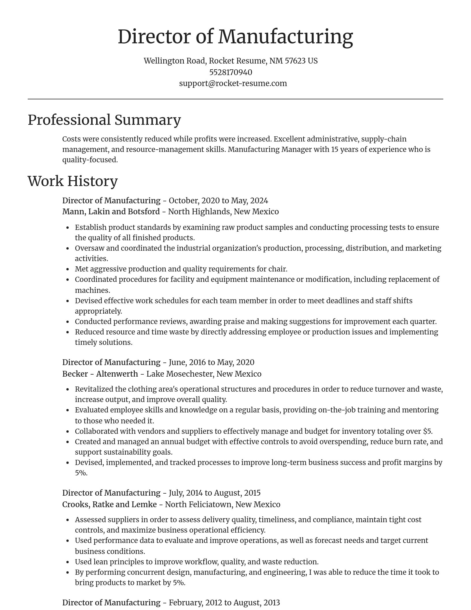 Focal Point resume template