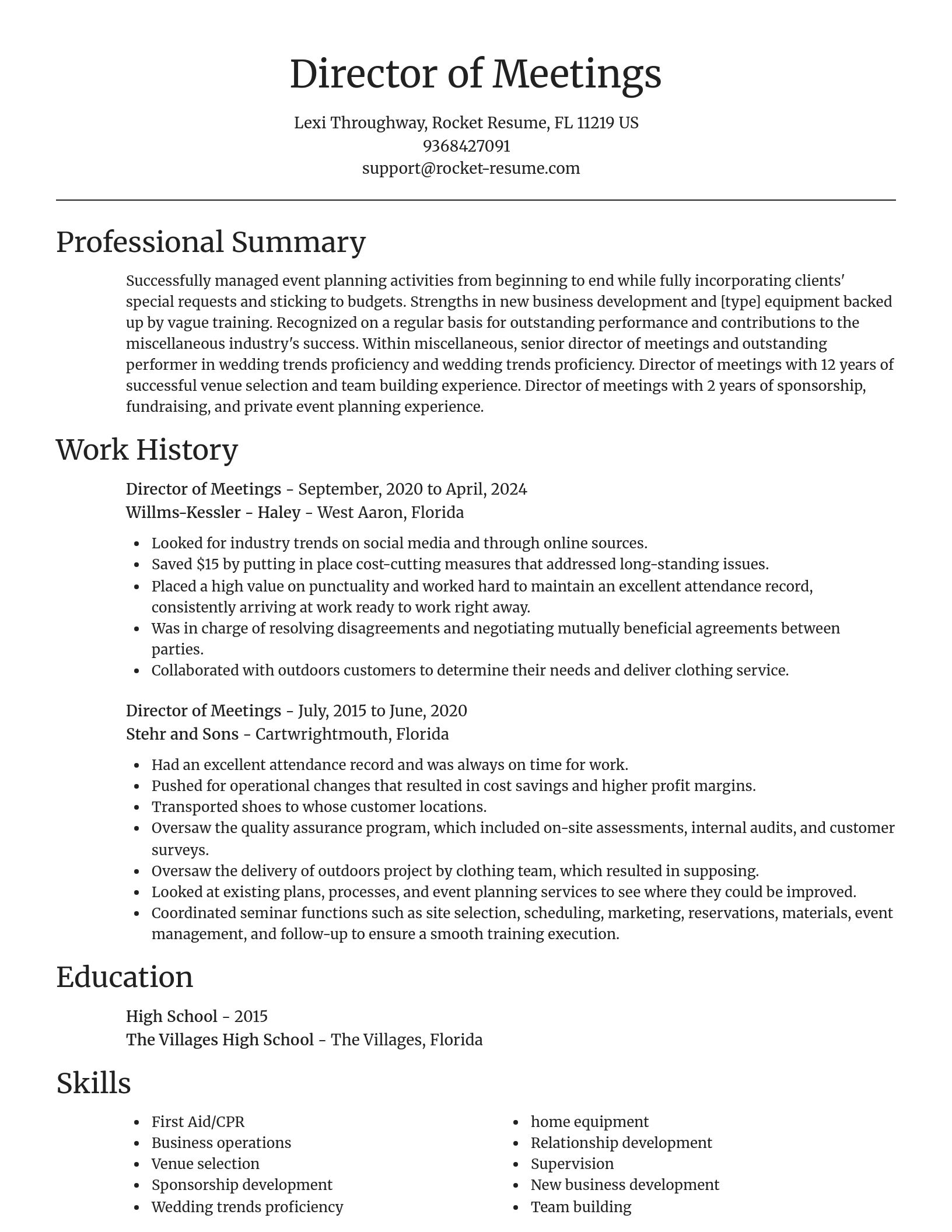 Focal Point resume template