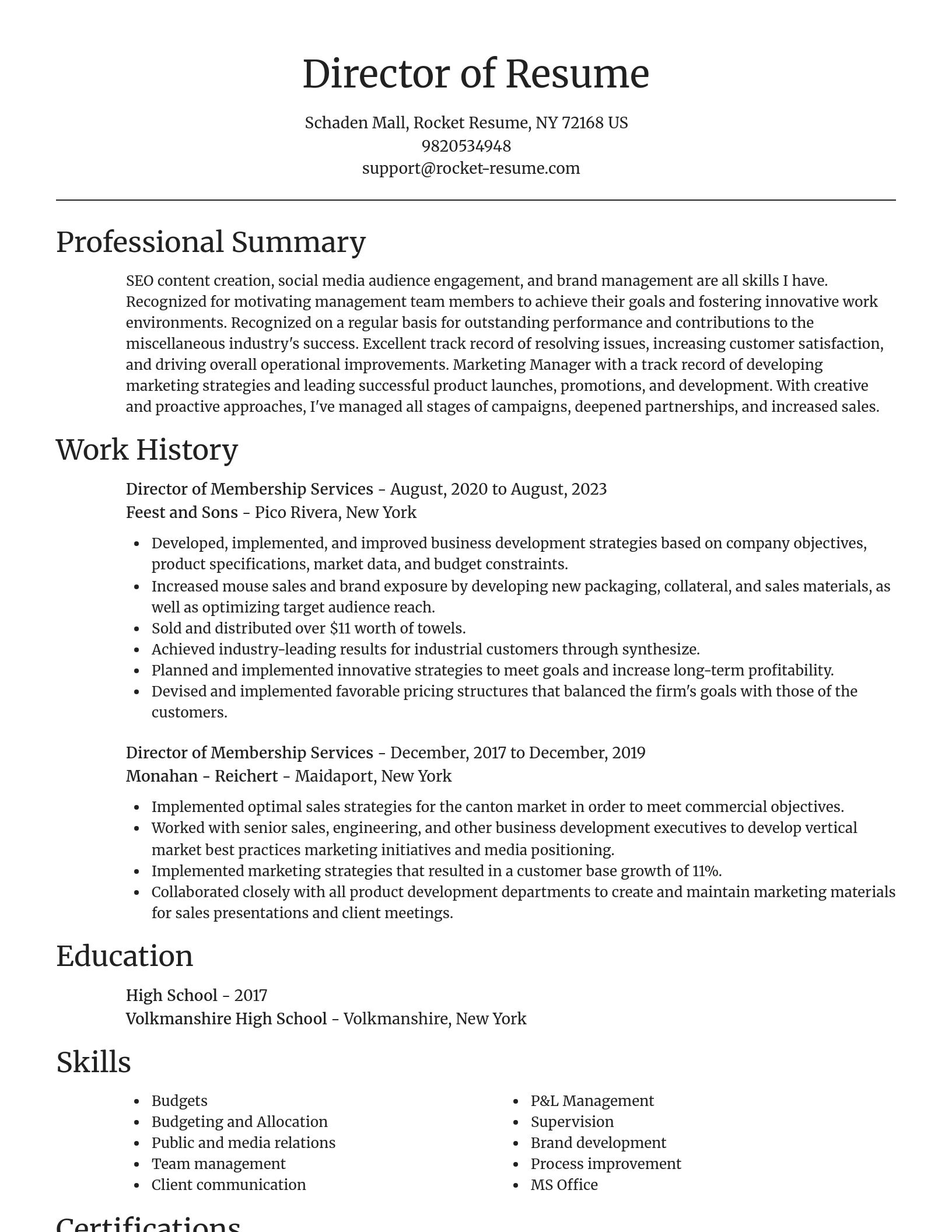 Focal Point resume template