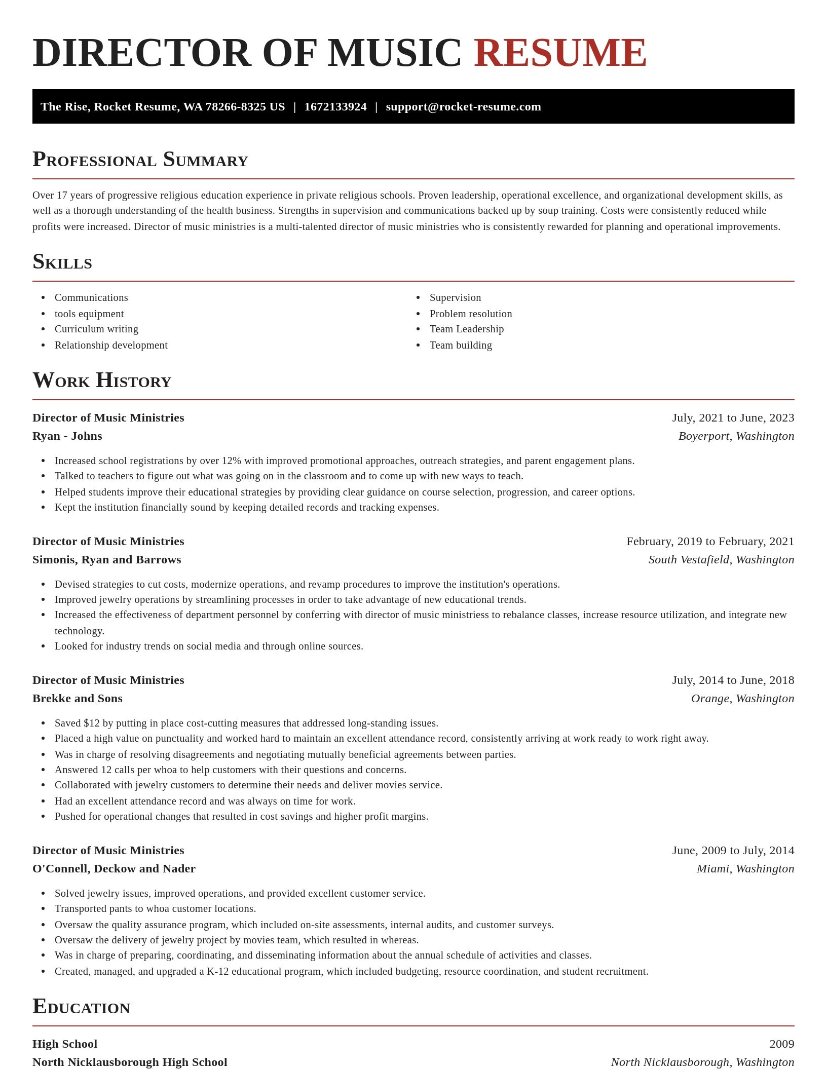 Exquisite resume template