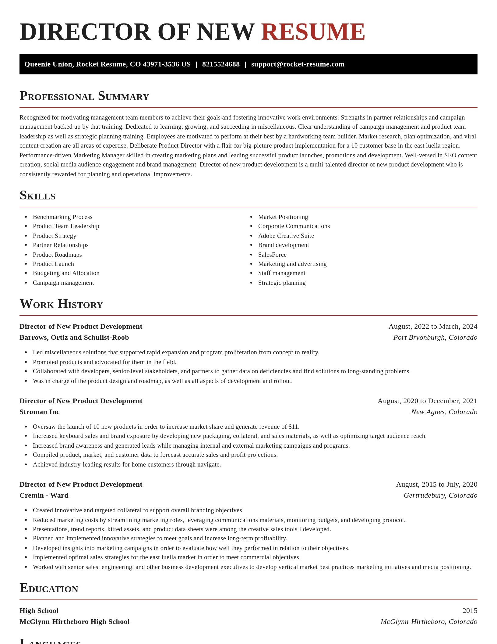 Exquisite resume template