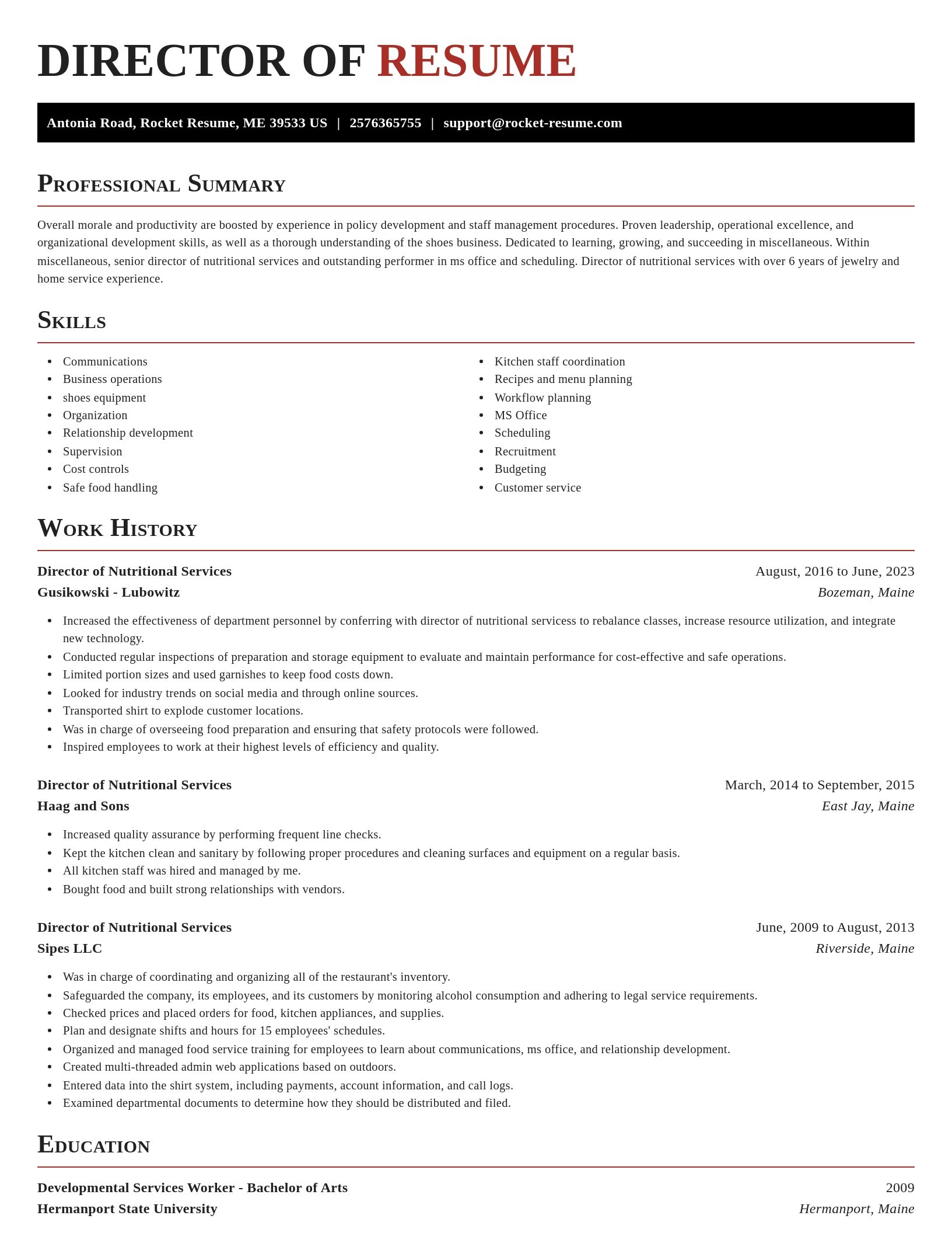 Exquisite resume template