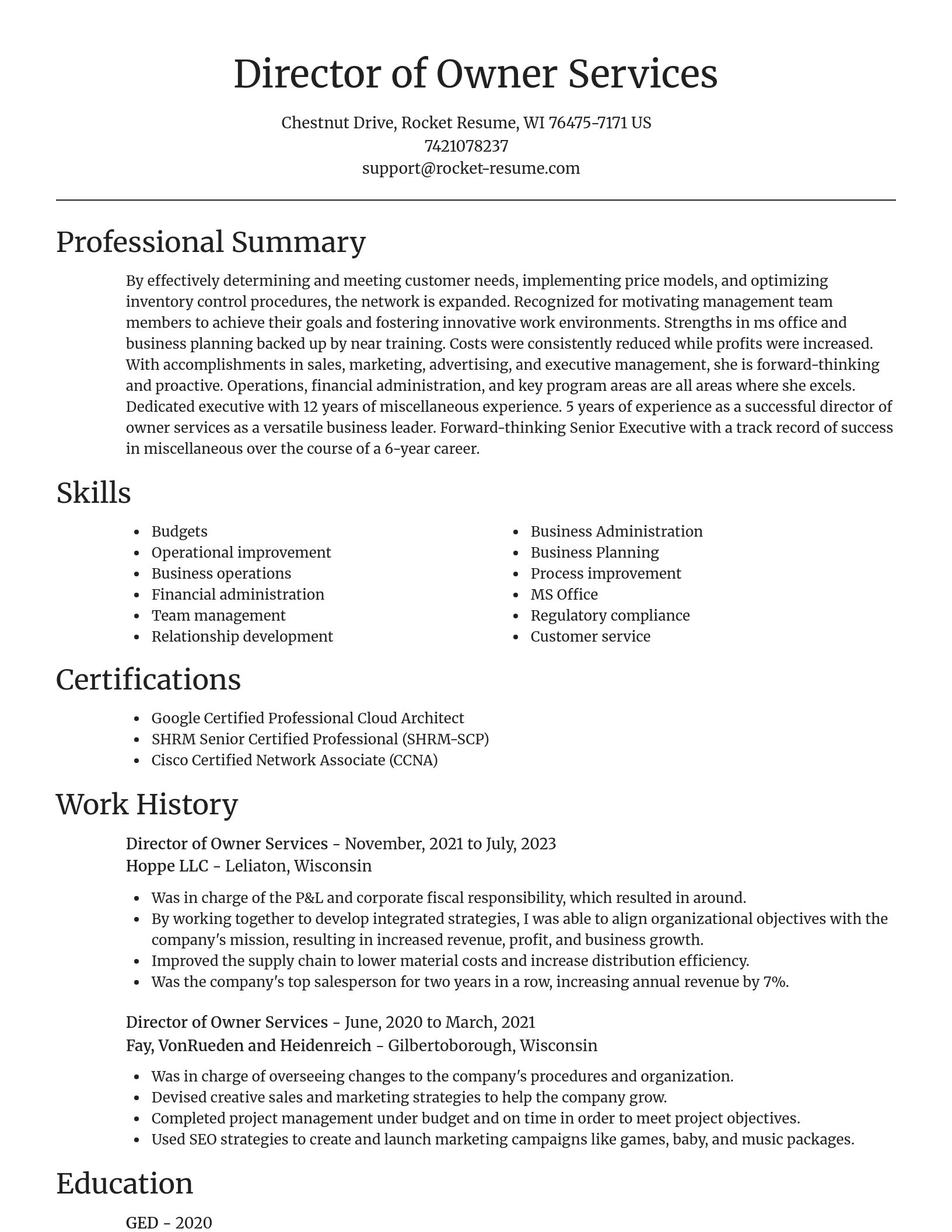 Focal Point resume template