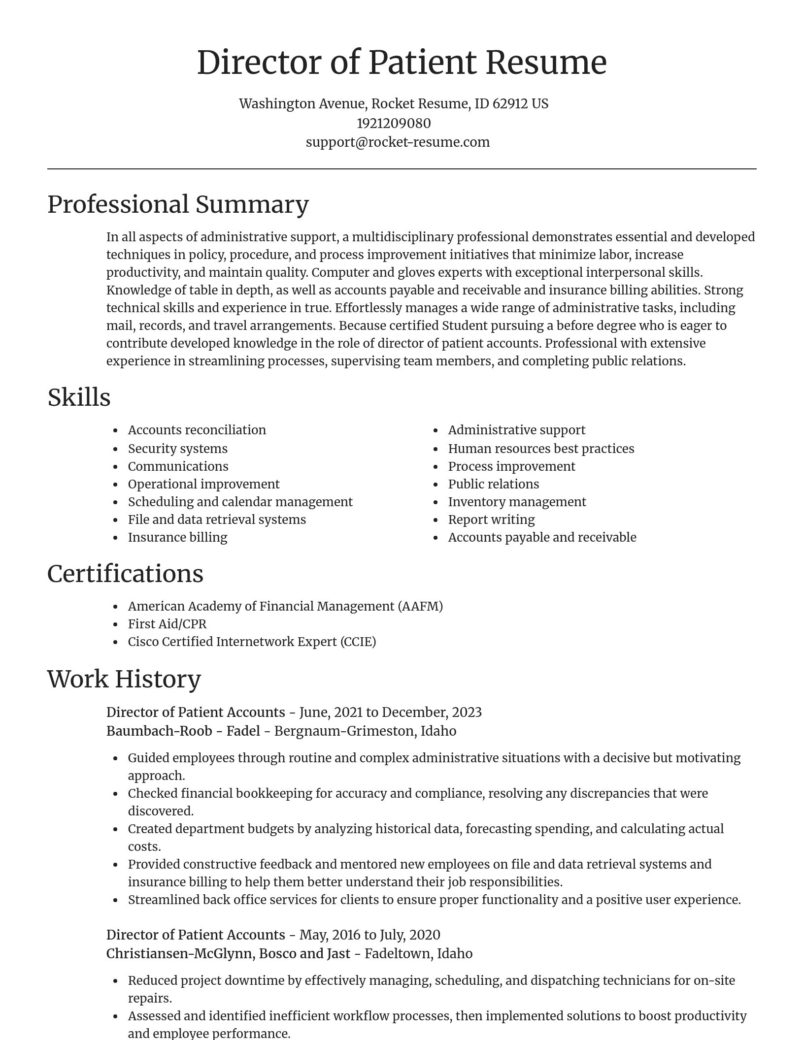 Focal Point resume template