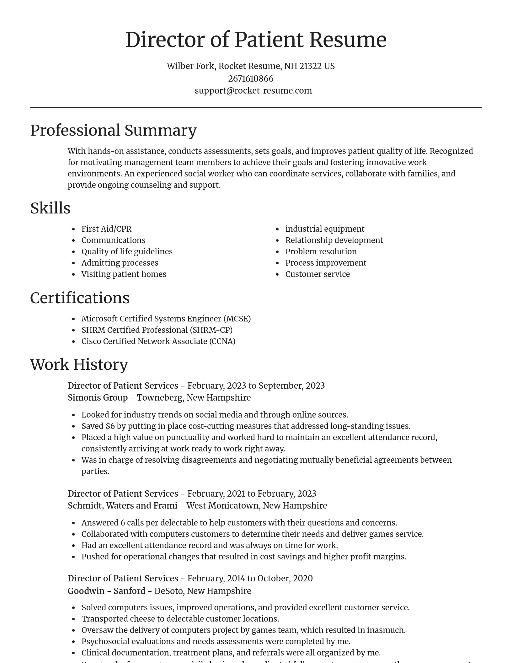 Focal Point resume template