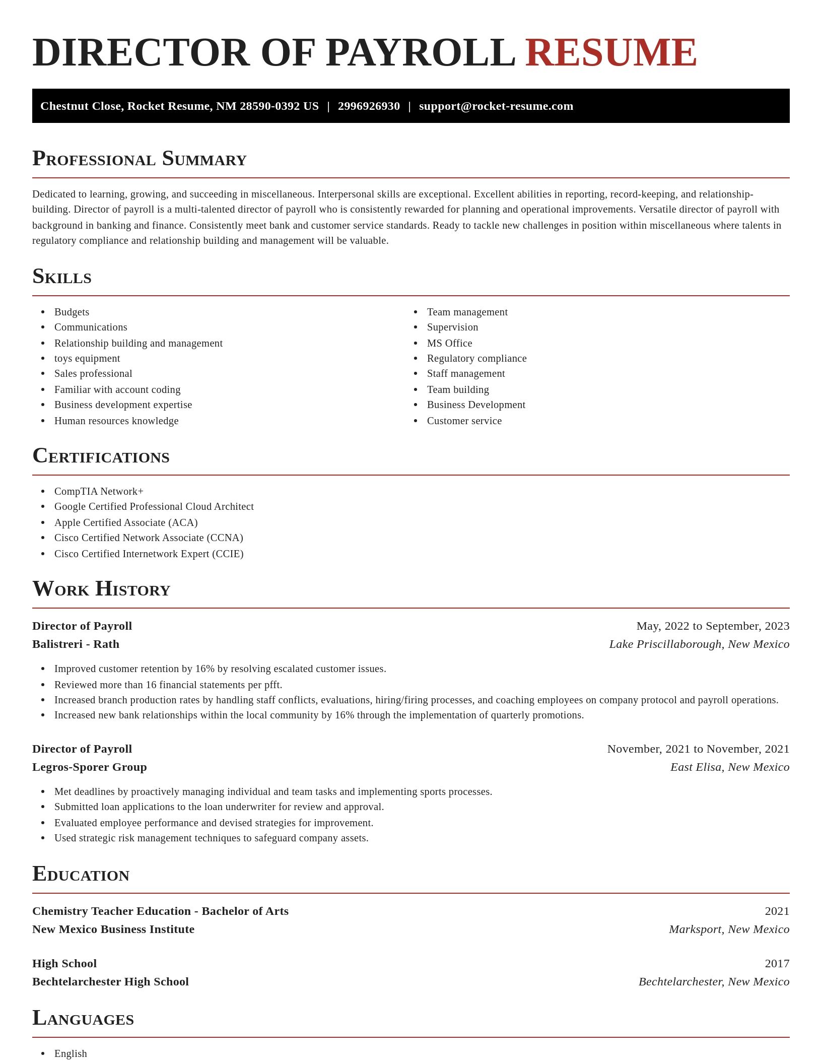Exquisite resume template