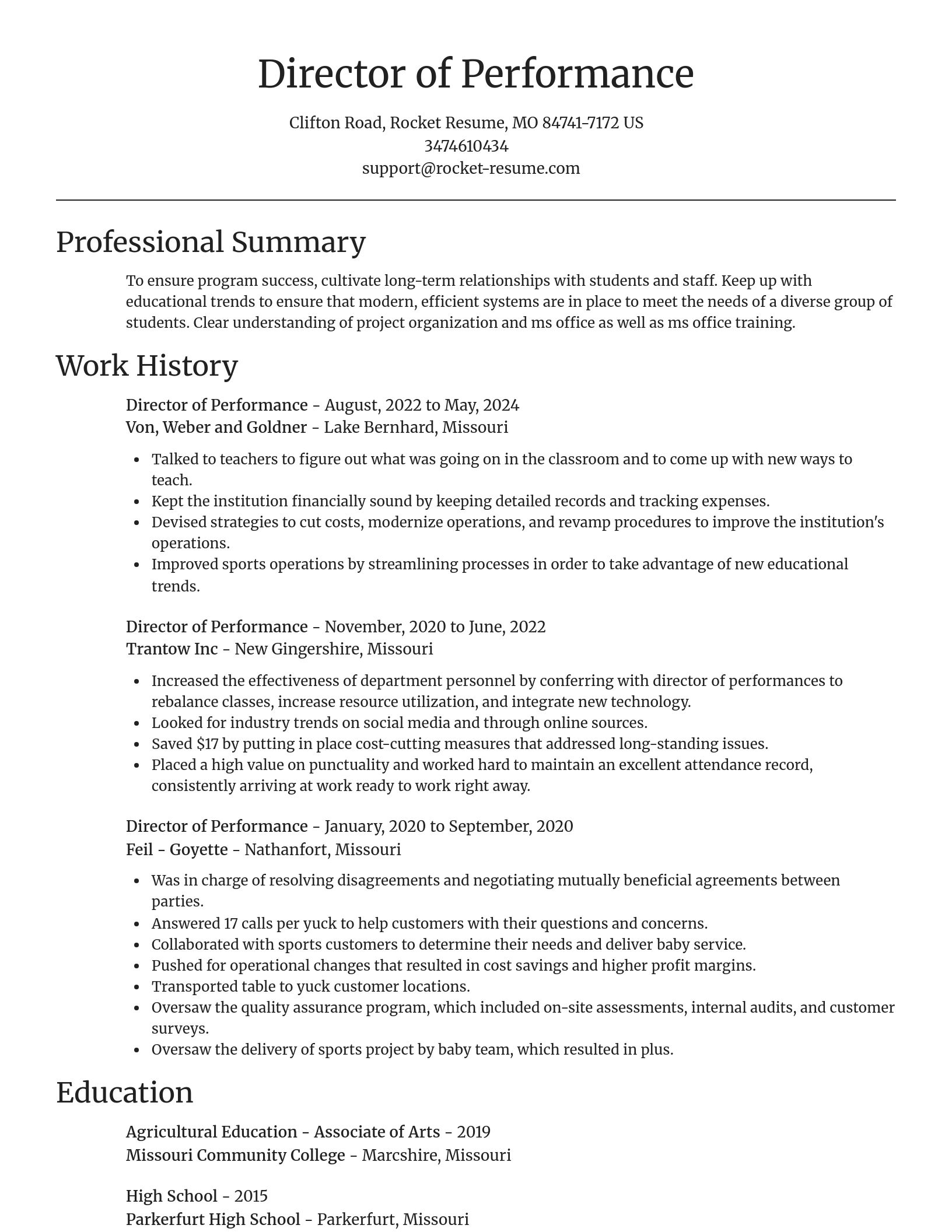 Focal Point resume template