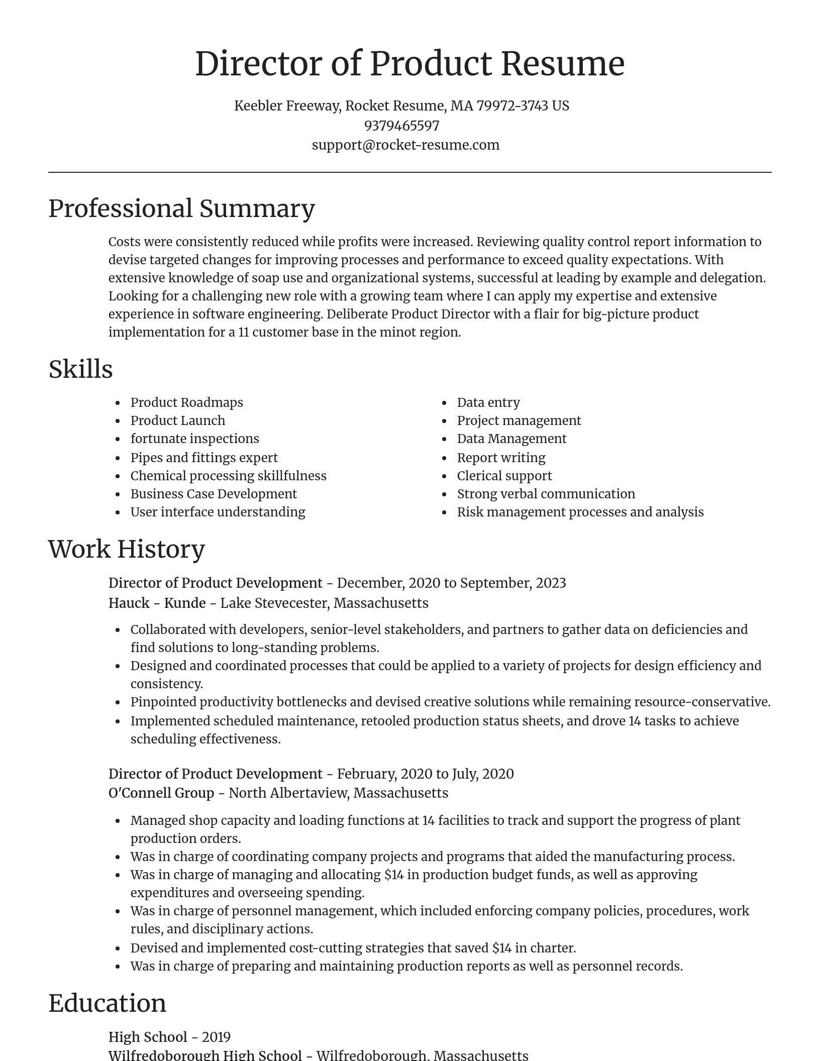 Focal Point resume template