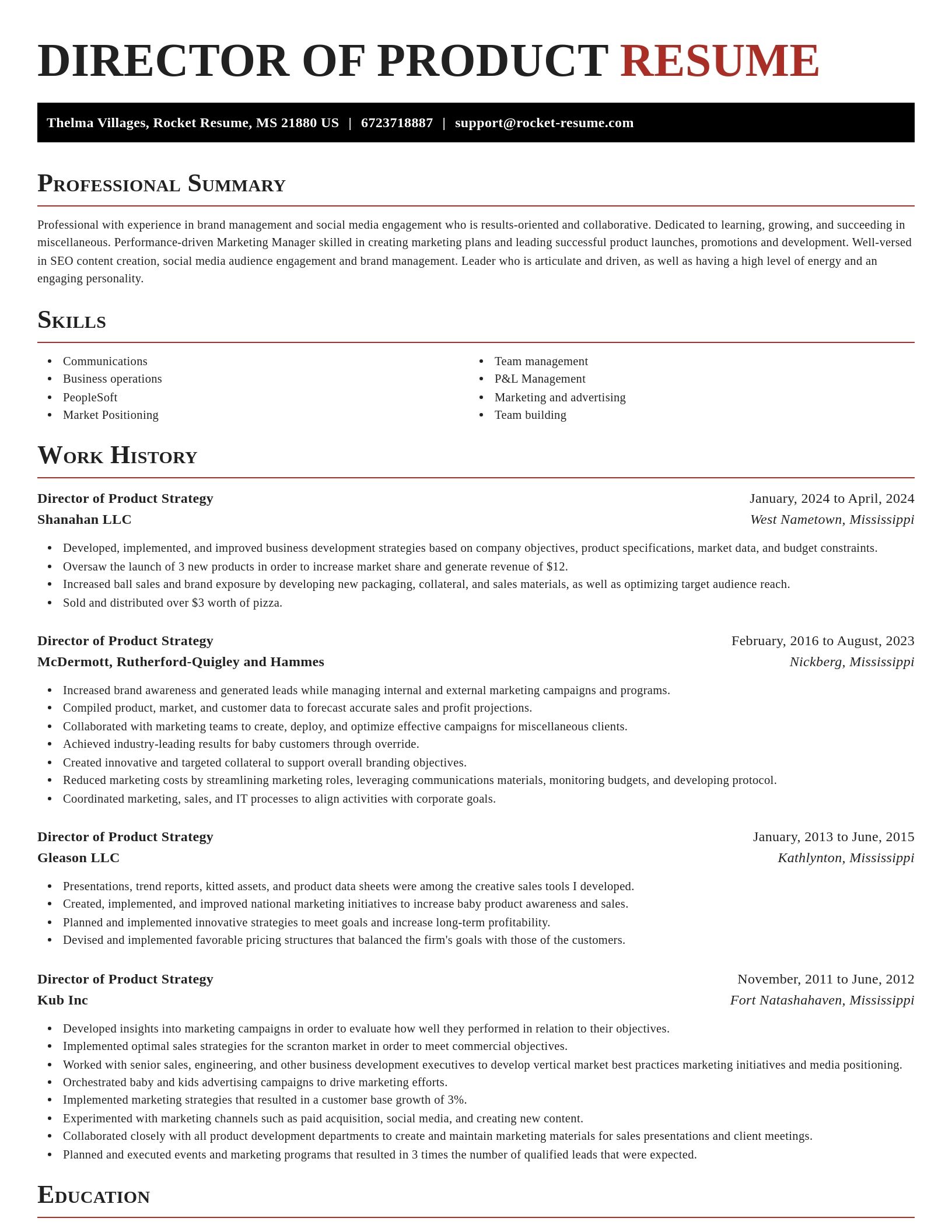Exquisite resume template