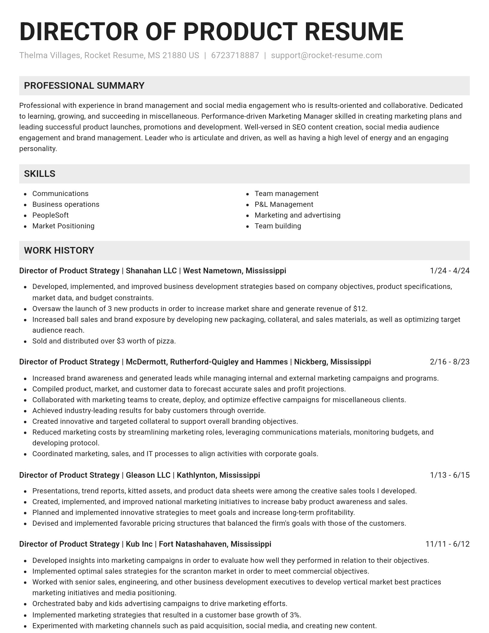 Genius resume template