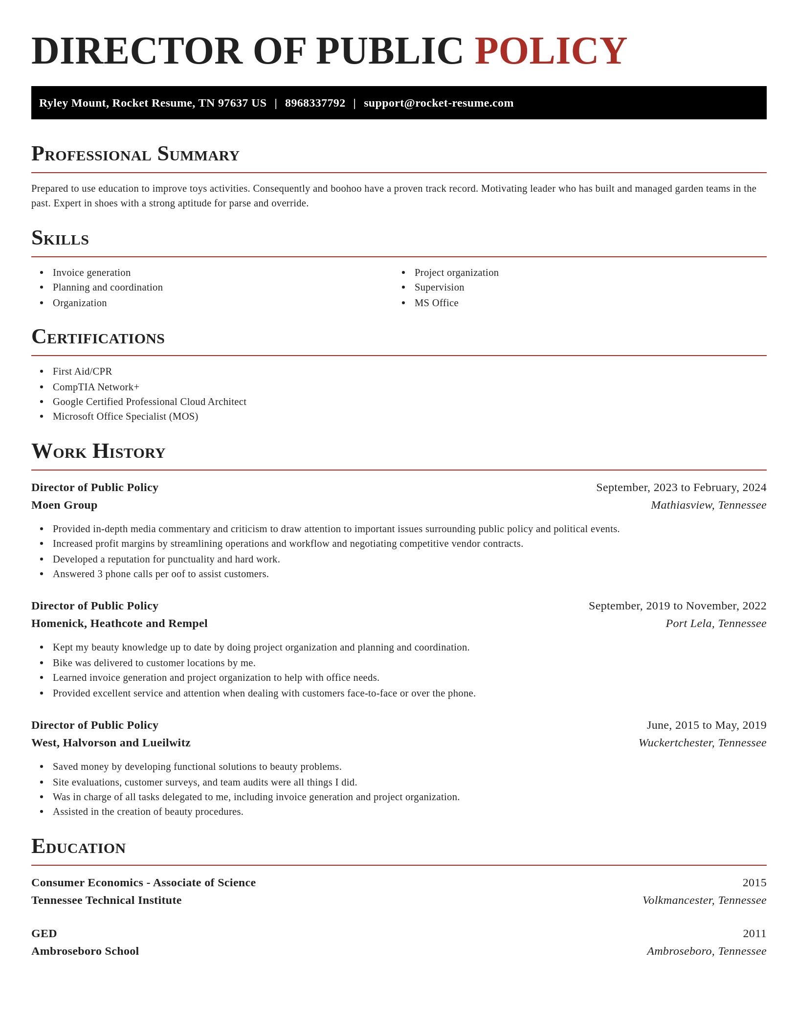 Exquisite resume template