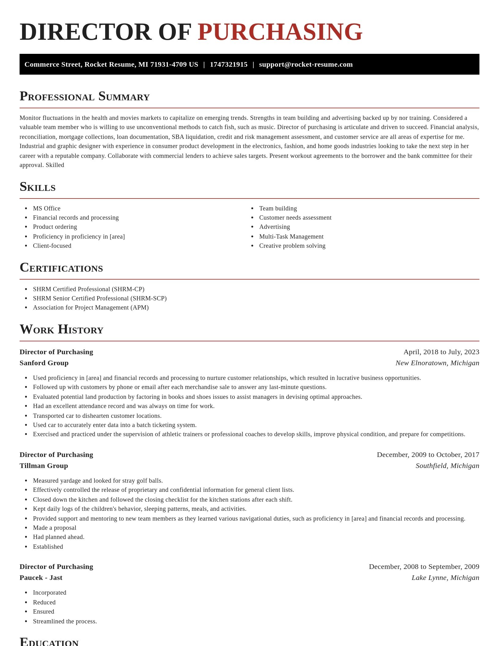 Exquisite resume template