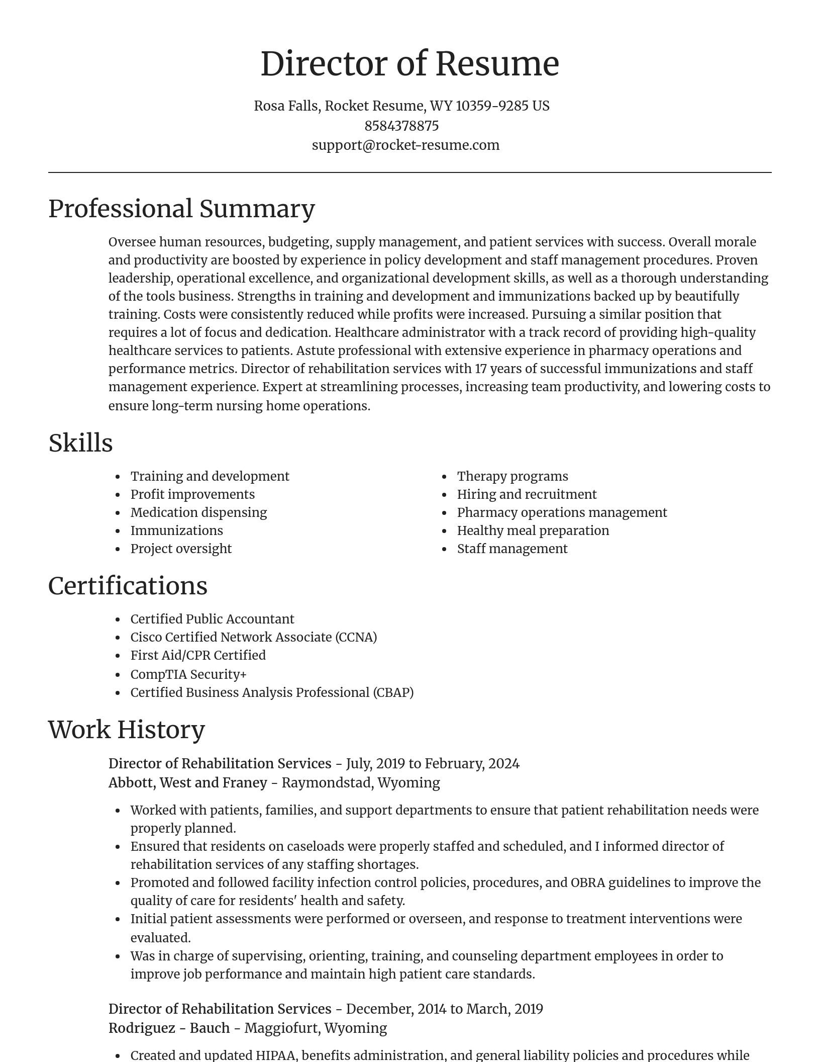 Focal Point resume template