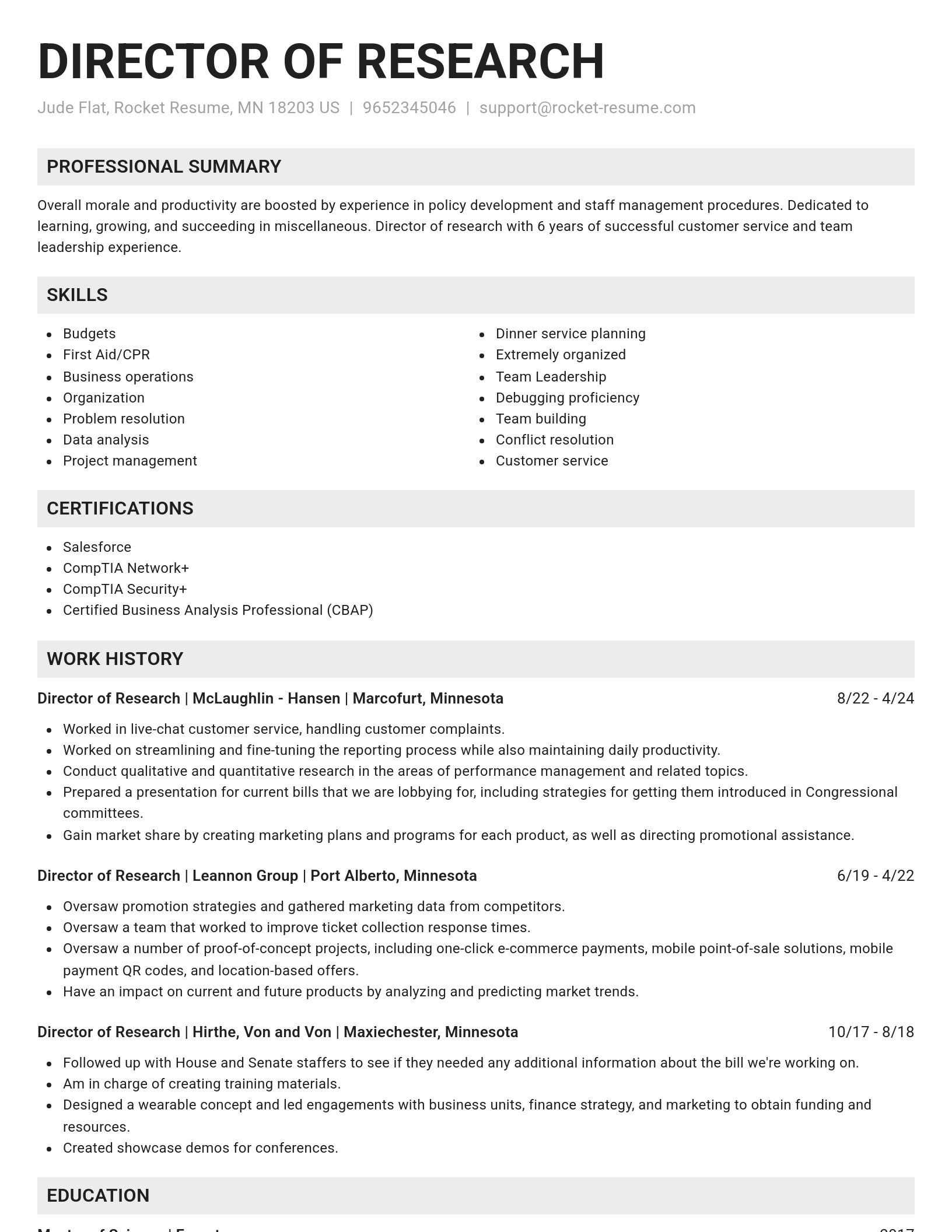 Genius resume template