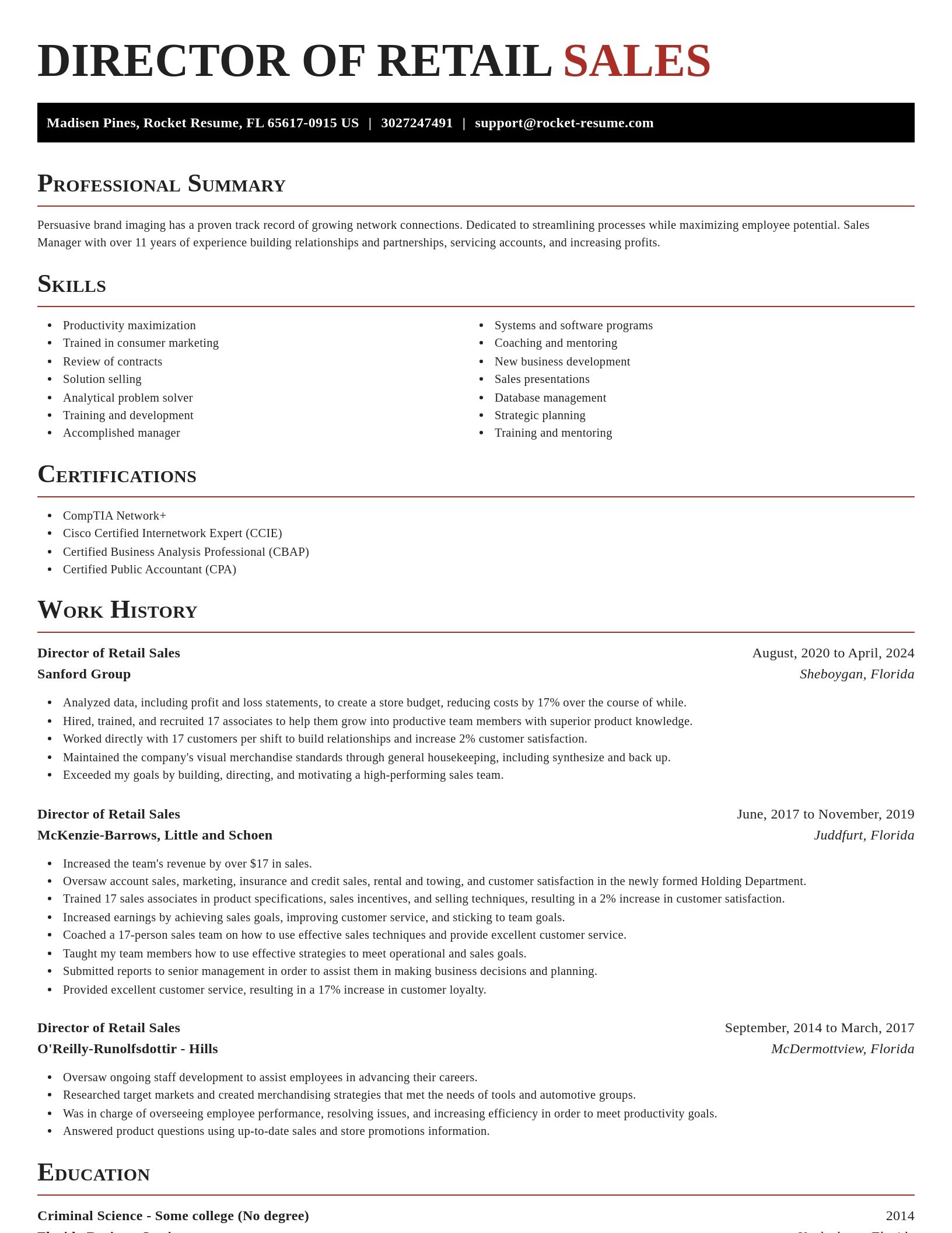 Exquisite resume template