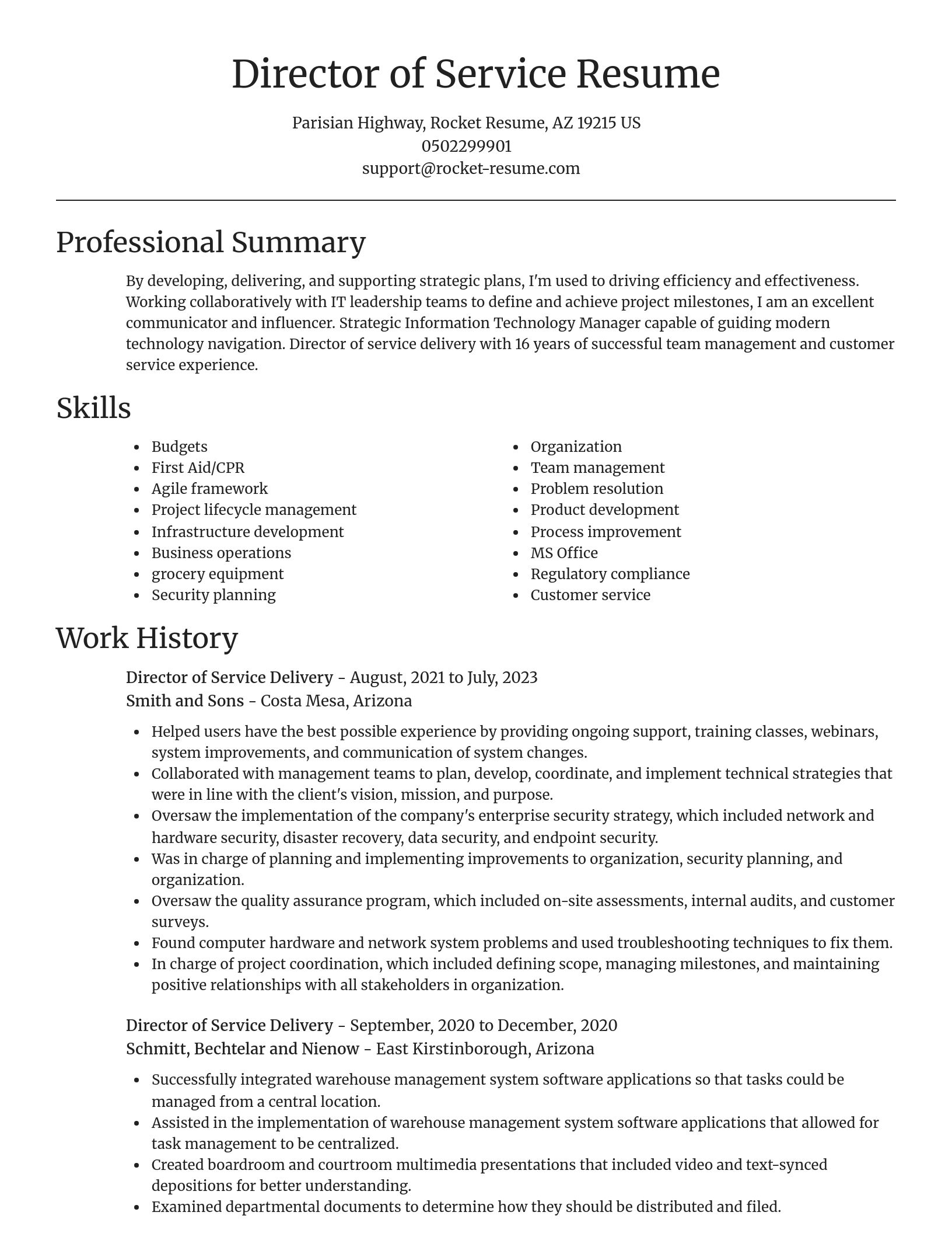 Focal Point resume template