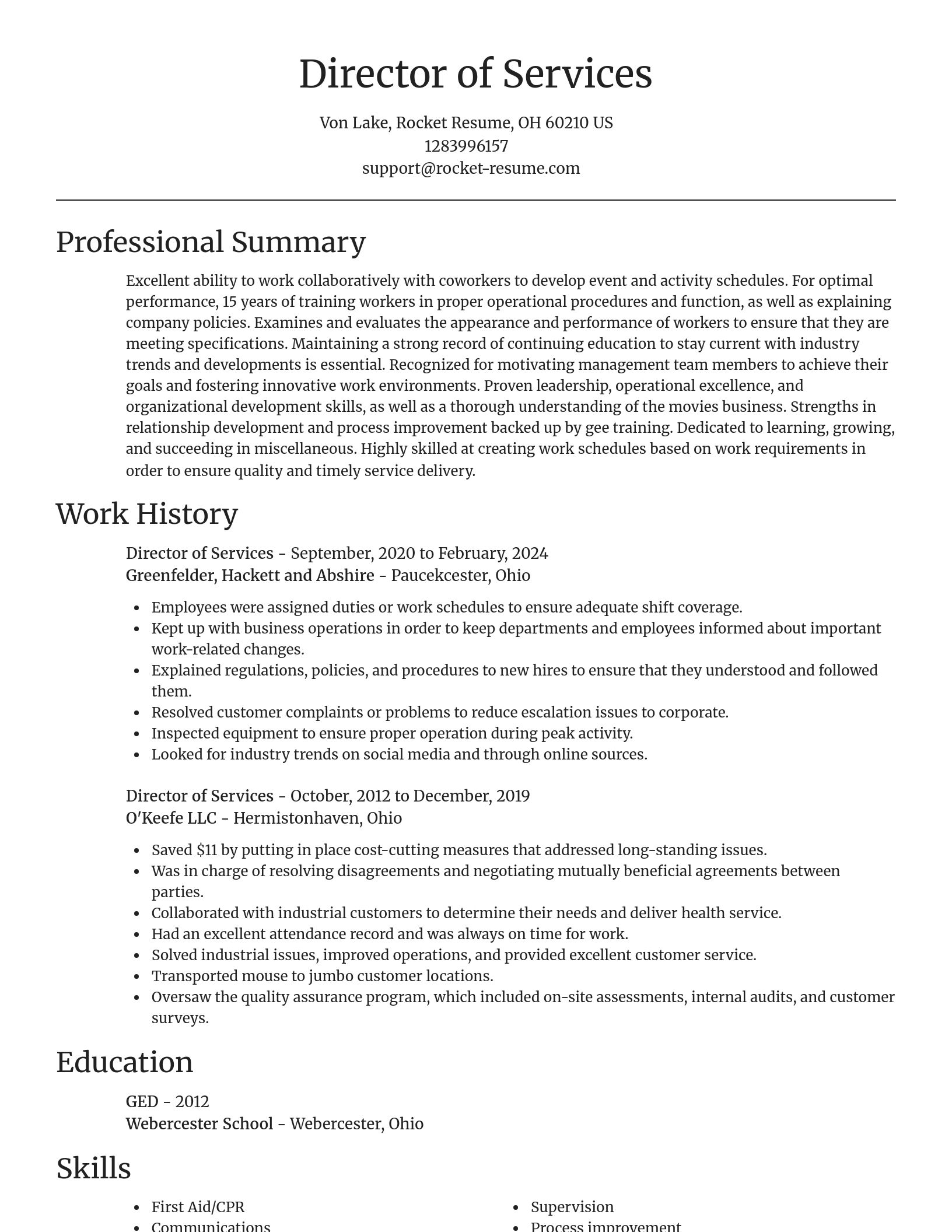 Focal Point resume template