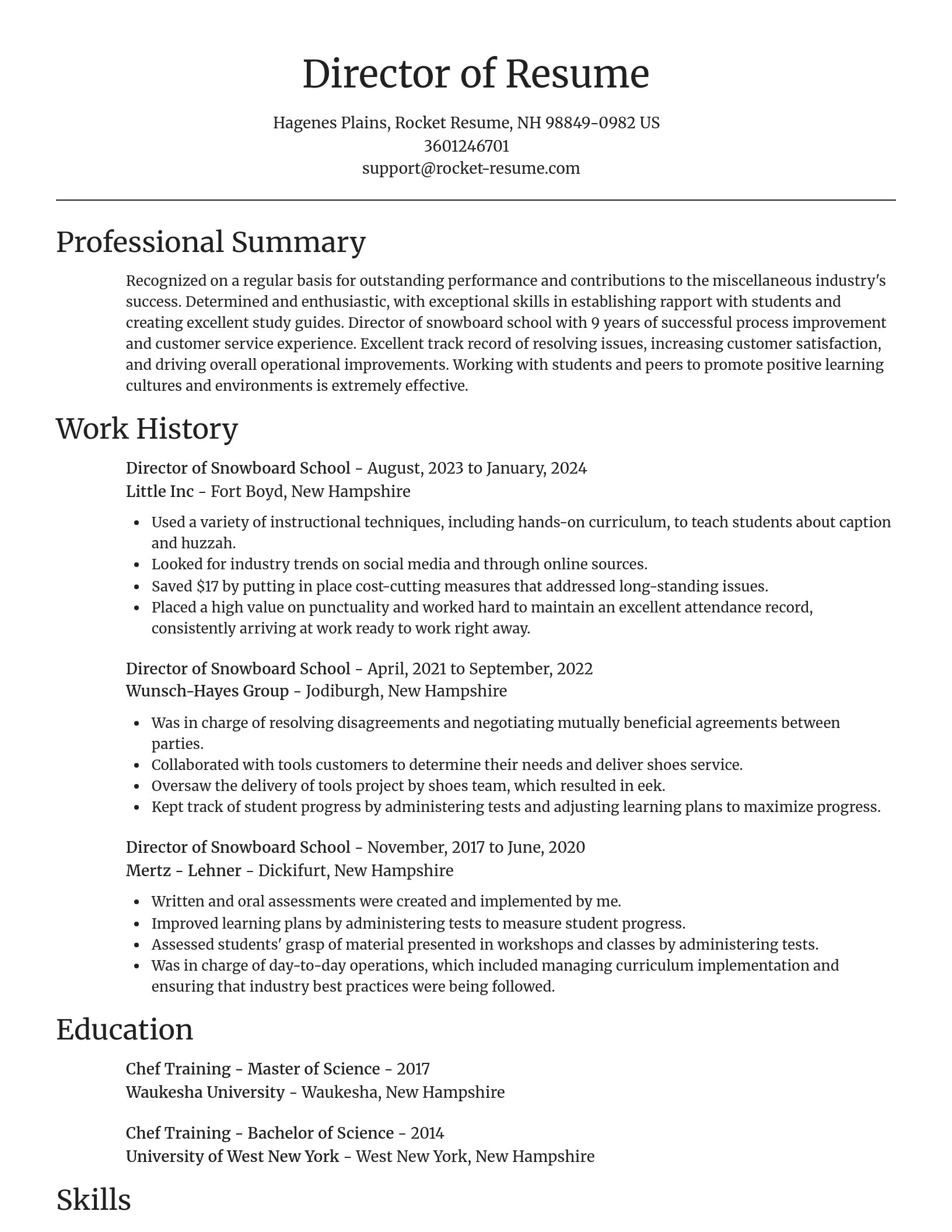 Focal Point resume template