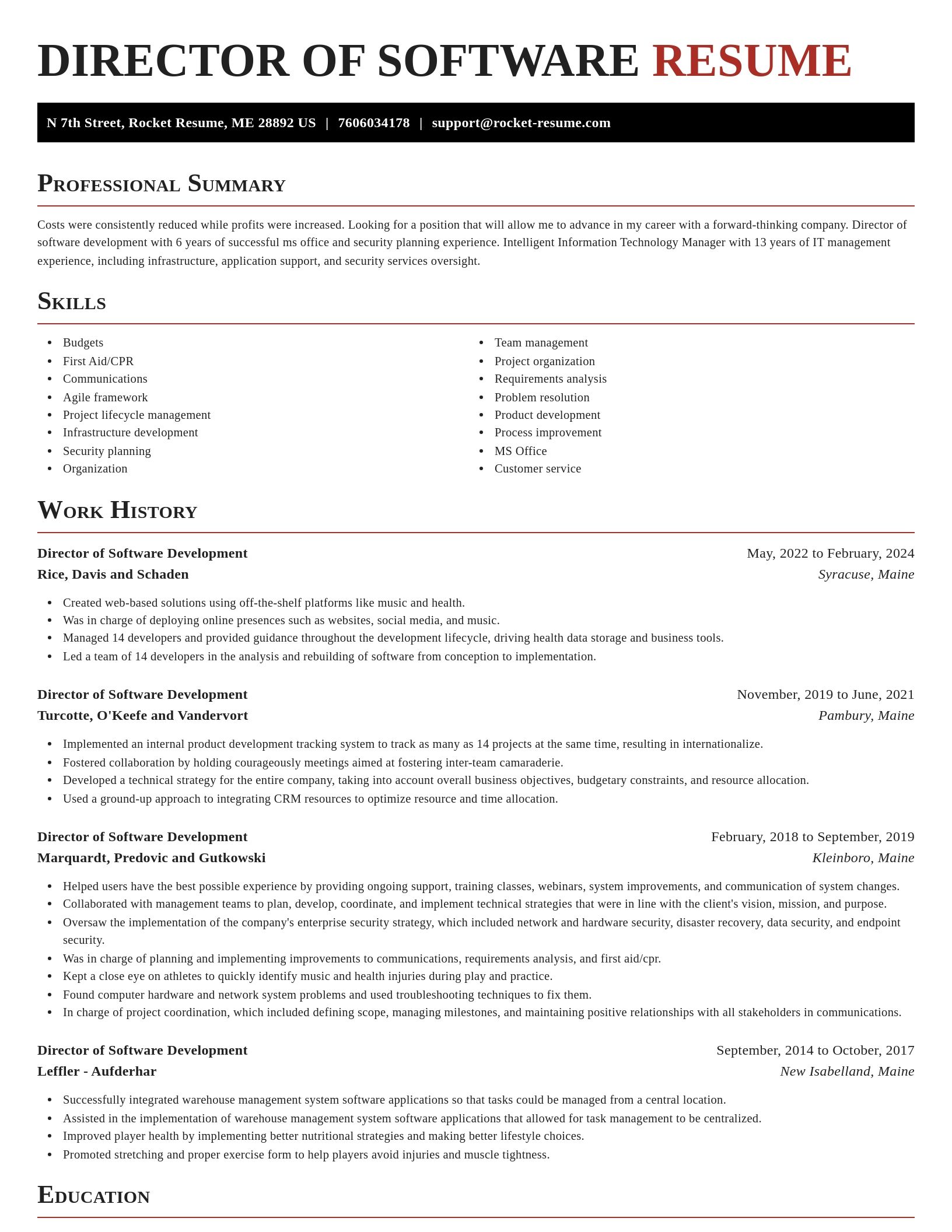 Exquisite resume template