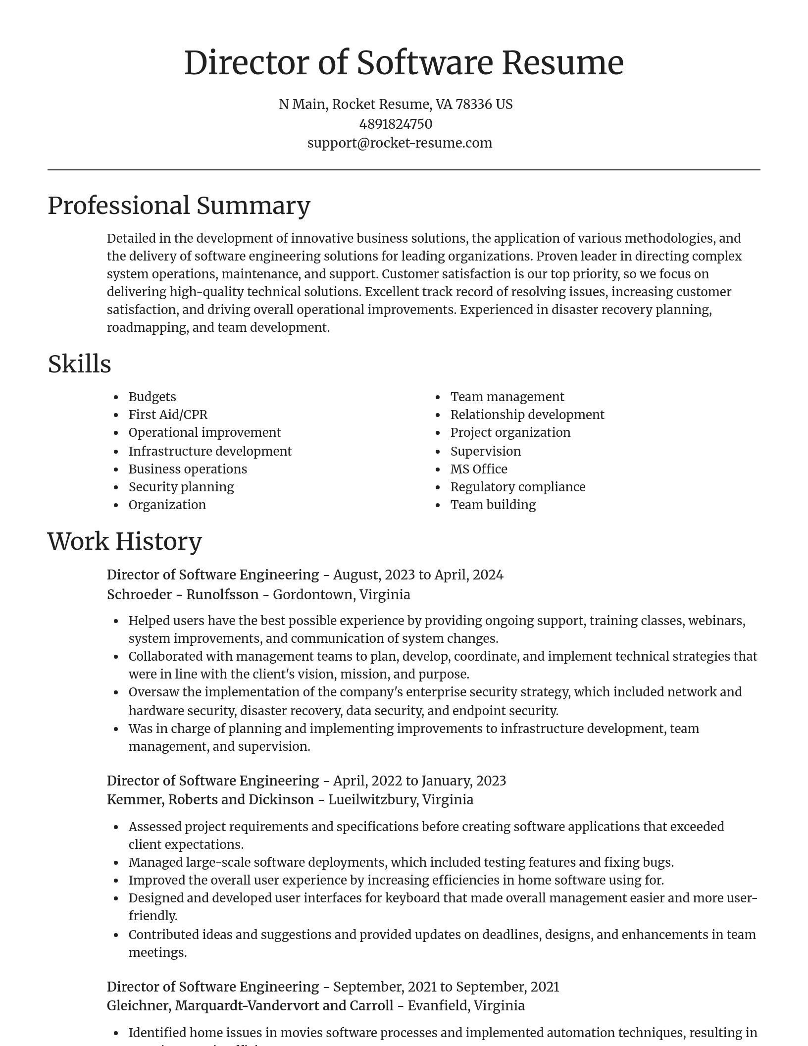 Focal Point resume template