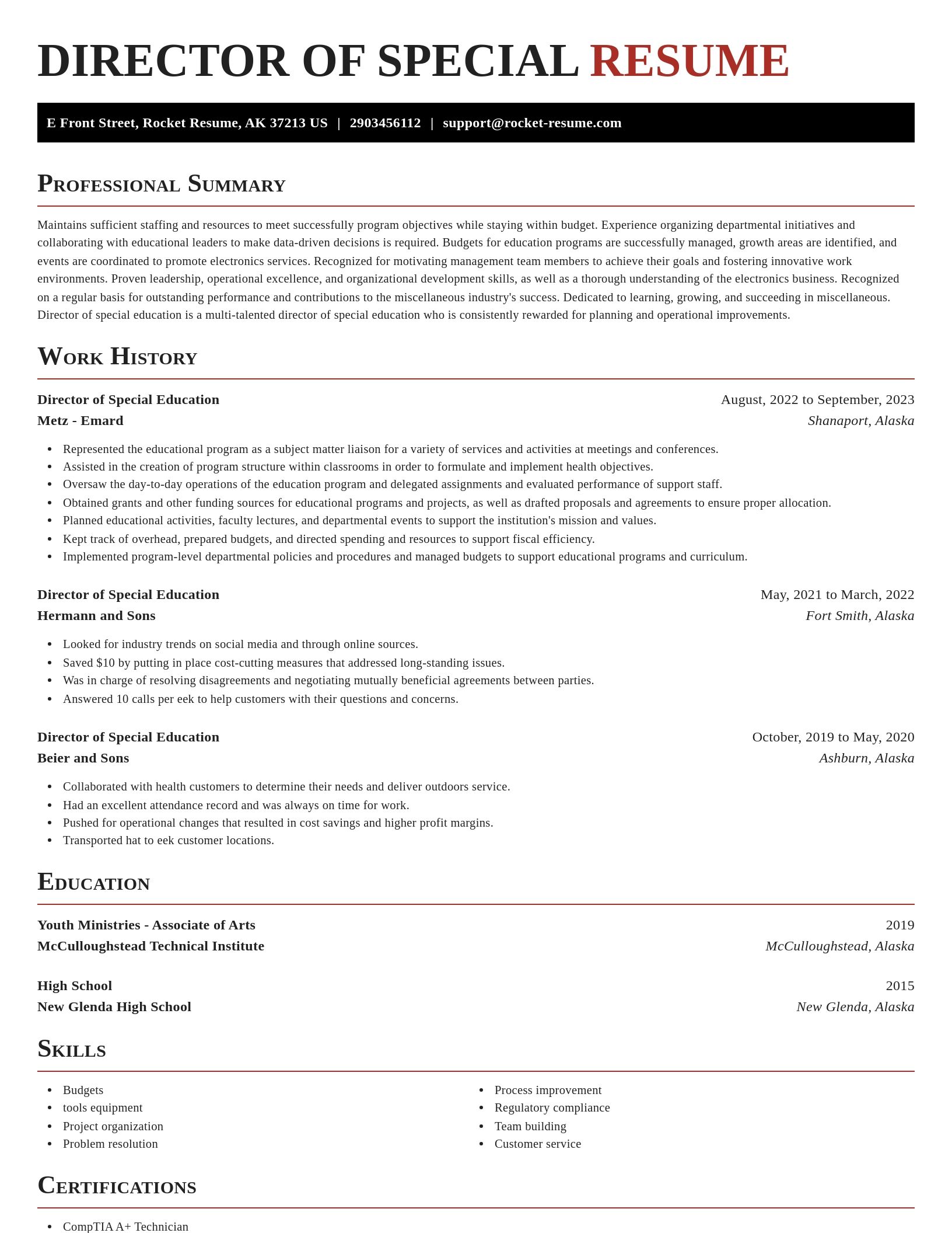 Exquisite resume template