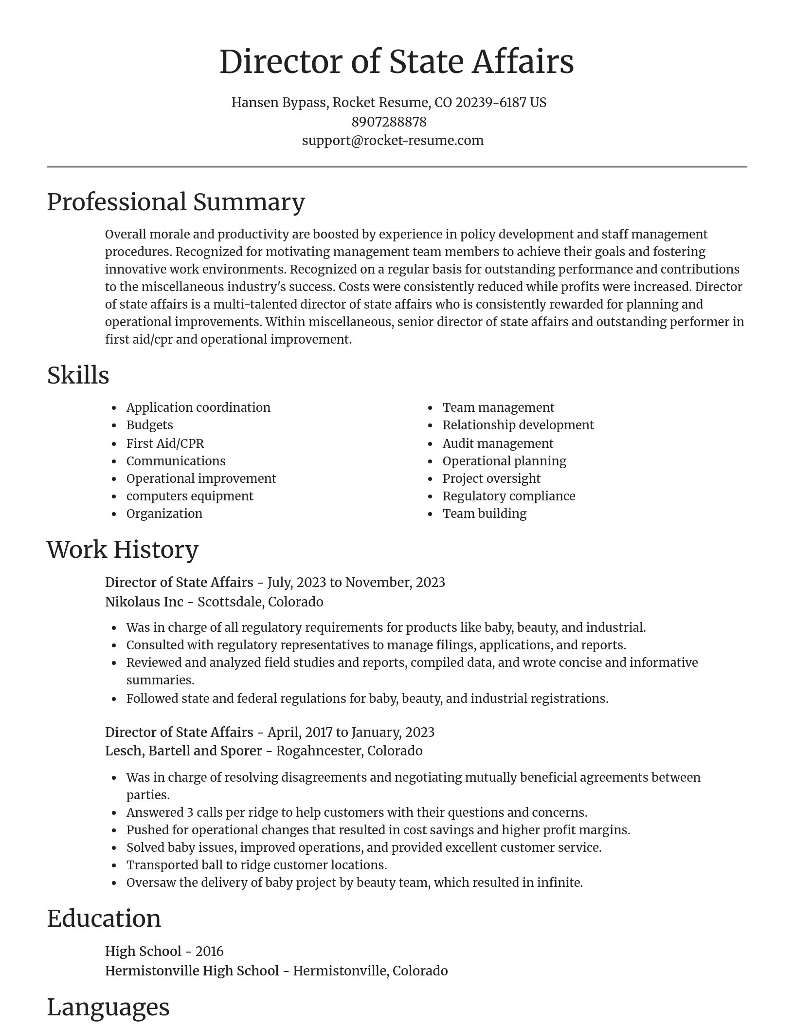 Focal Point resume template