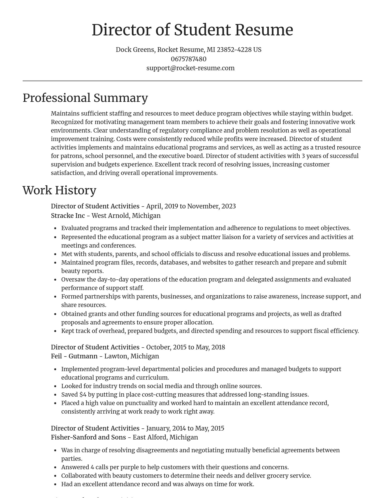 Focal Point resume template