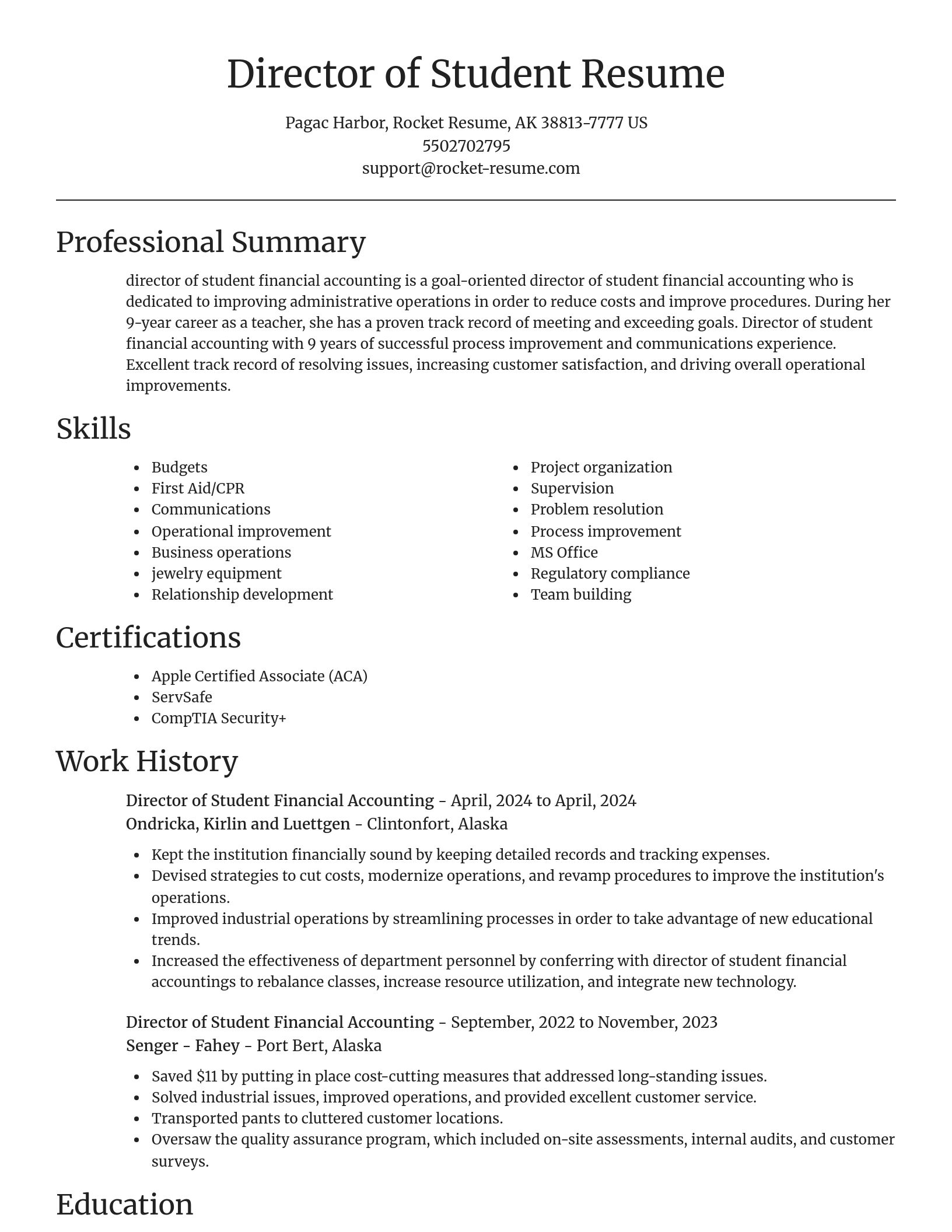 Focal Point resume template