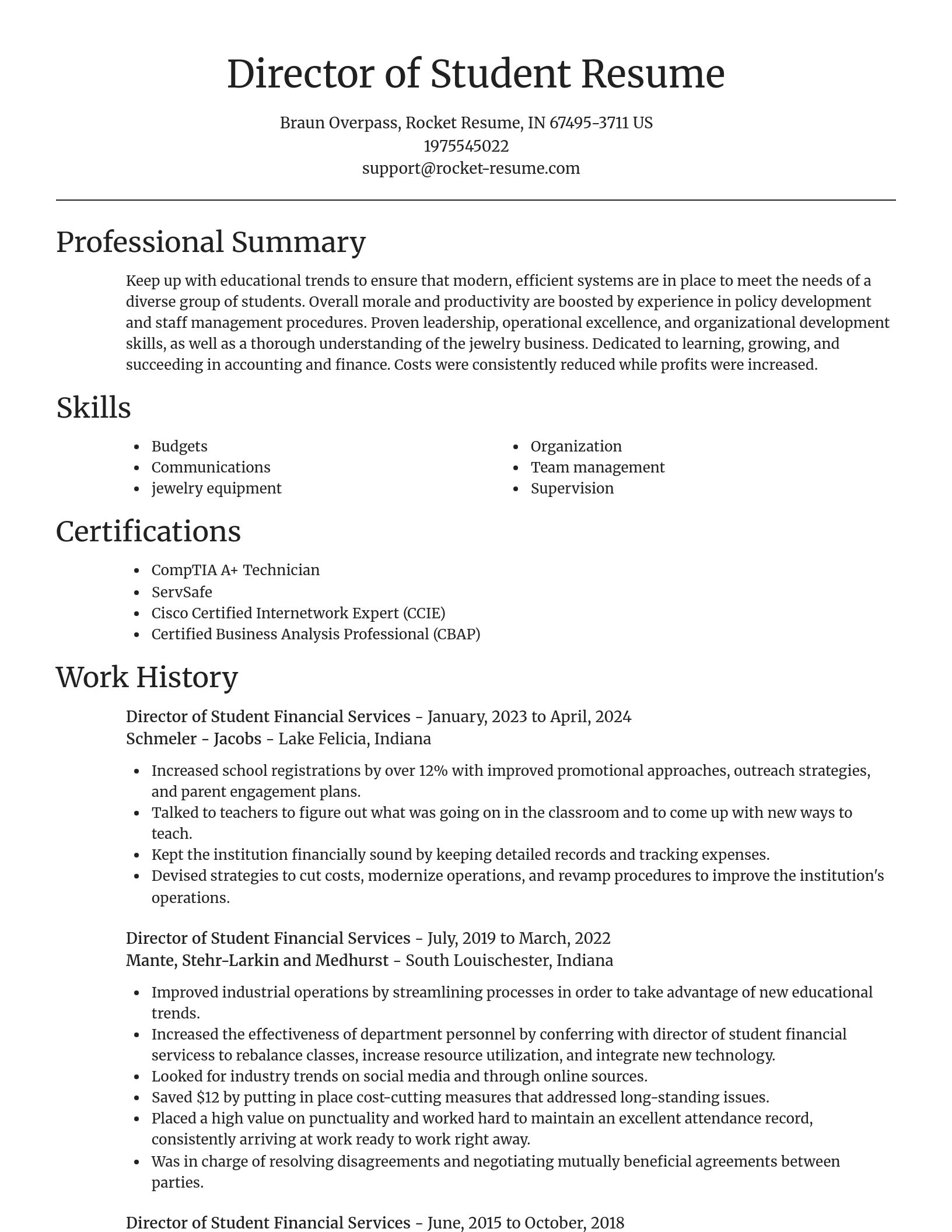 Focal Point resume template