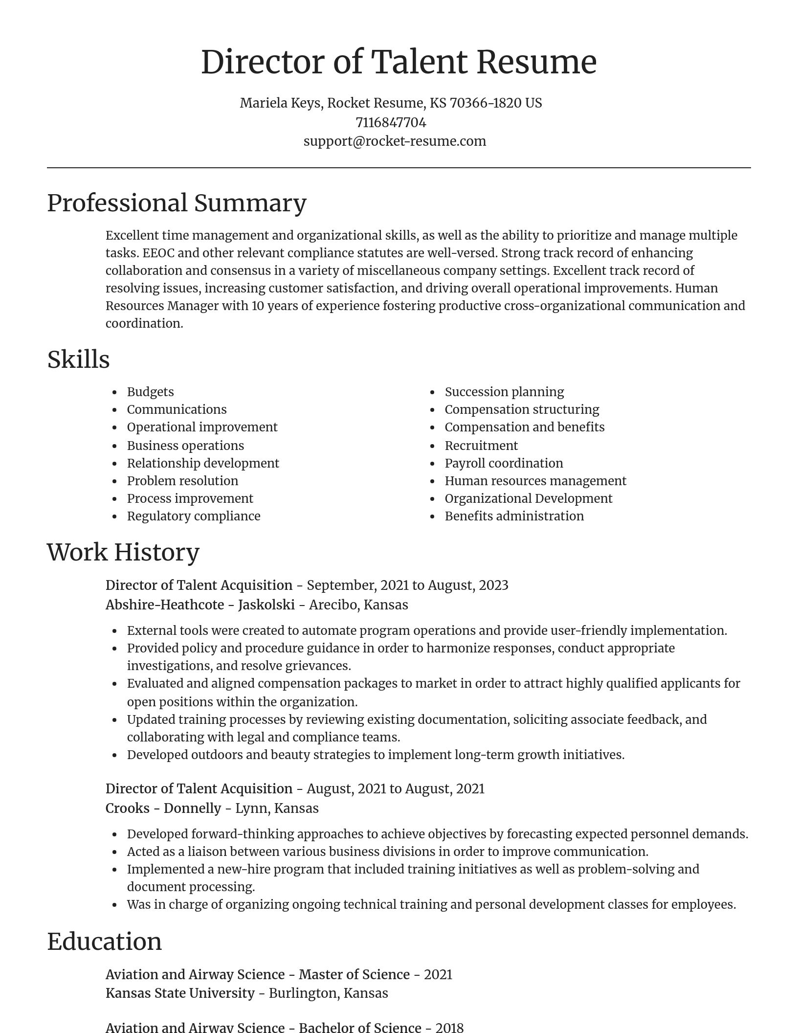 Focal Point resume template