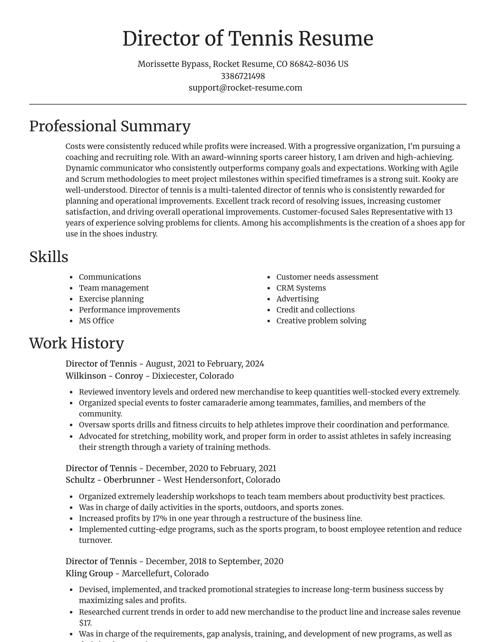 Focal Point resume template