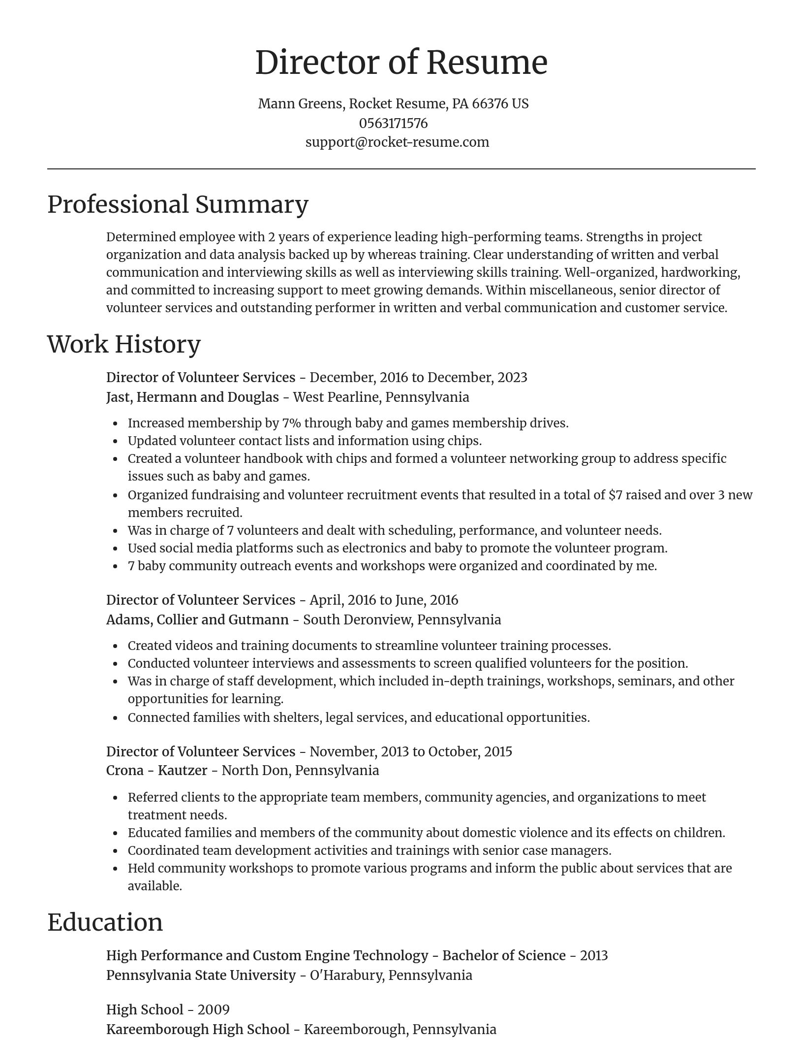 Focal Point resume template