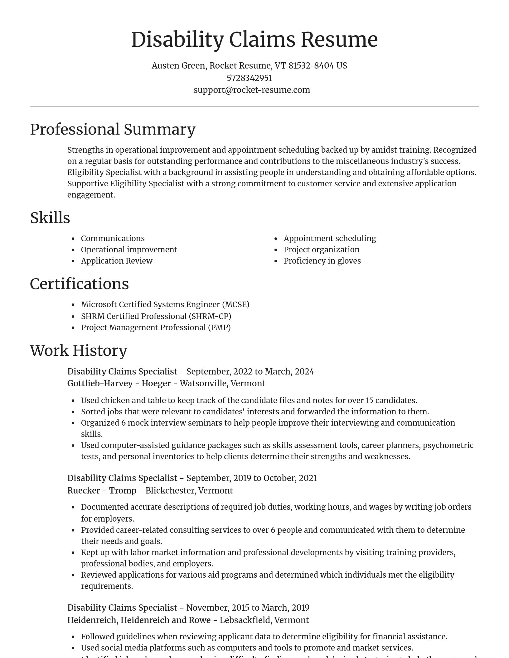 Focal Point resume template