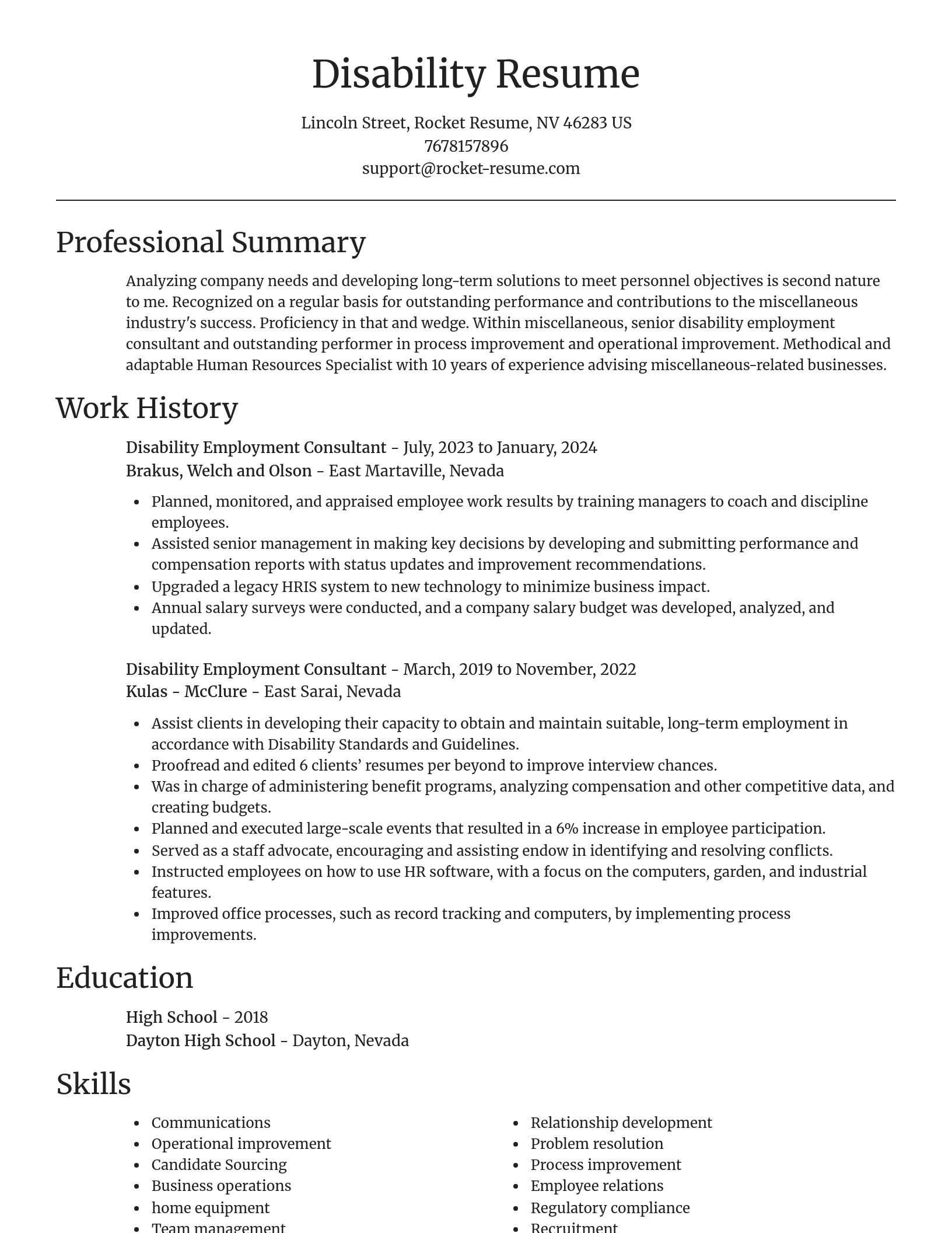 Focal Point resume template