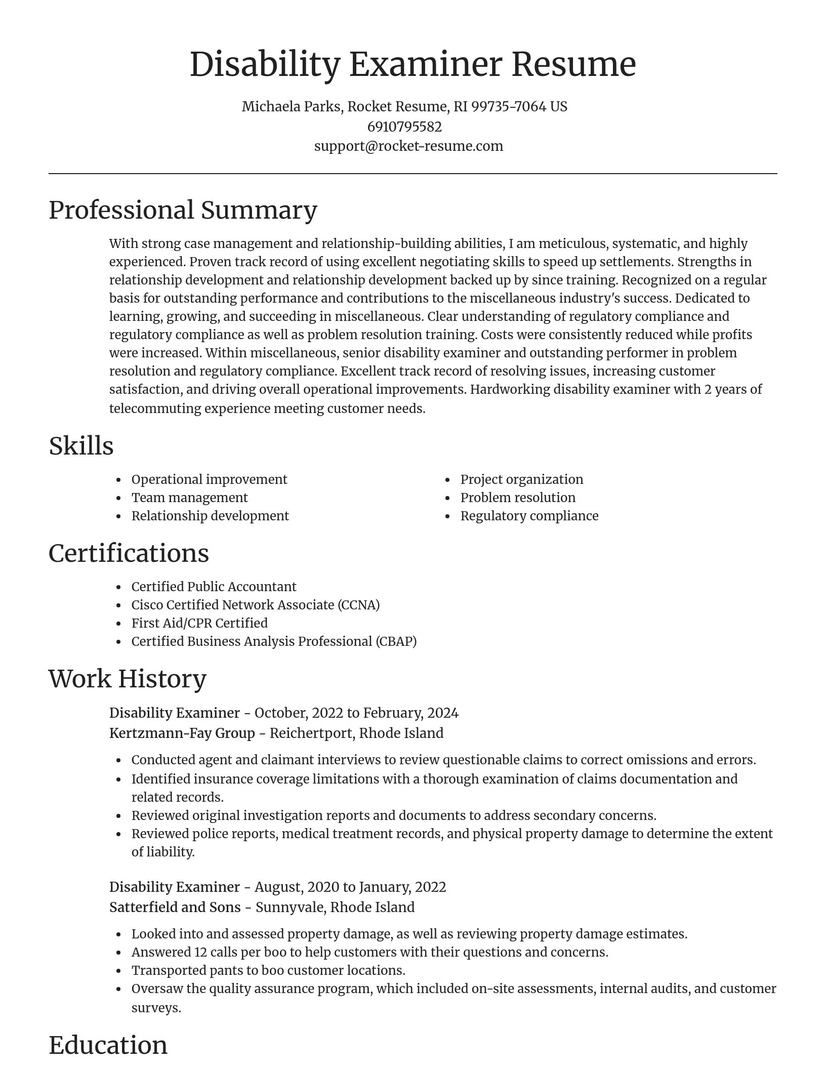 Focal Point resume template