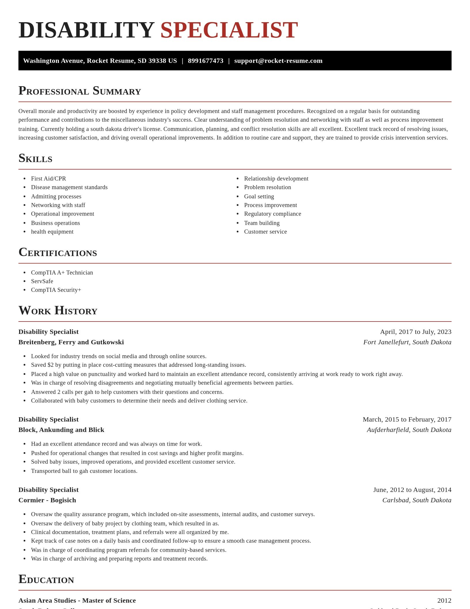 Exquisite resume template