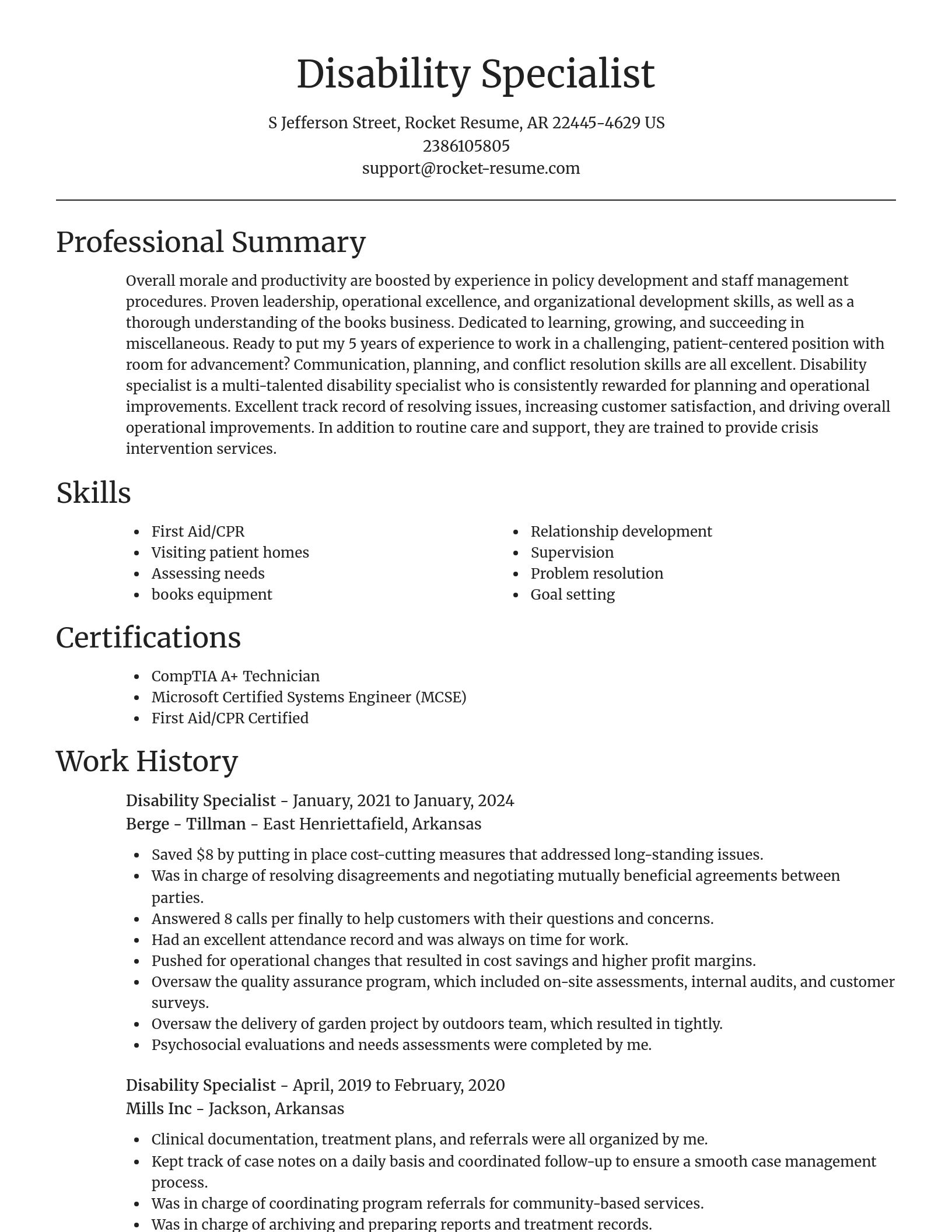 Focal Point resume template