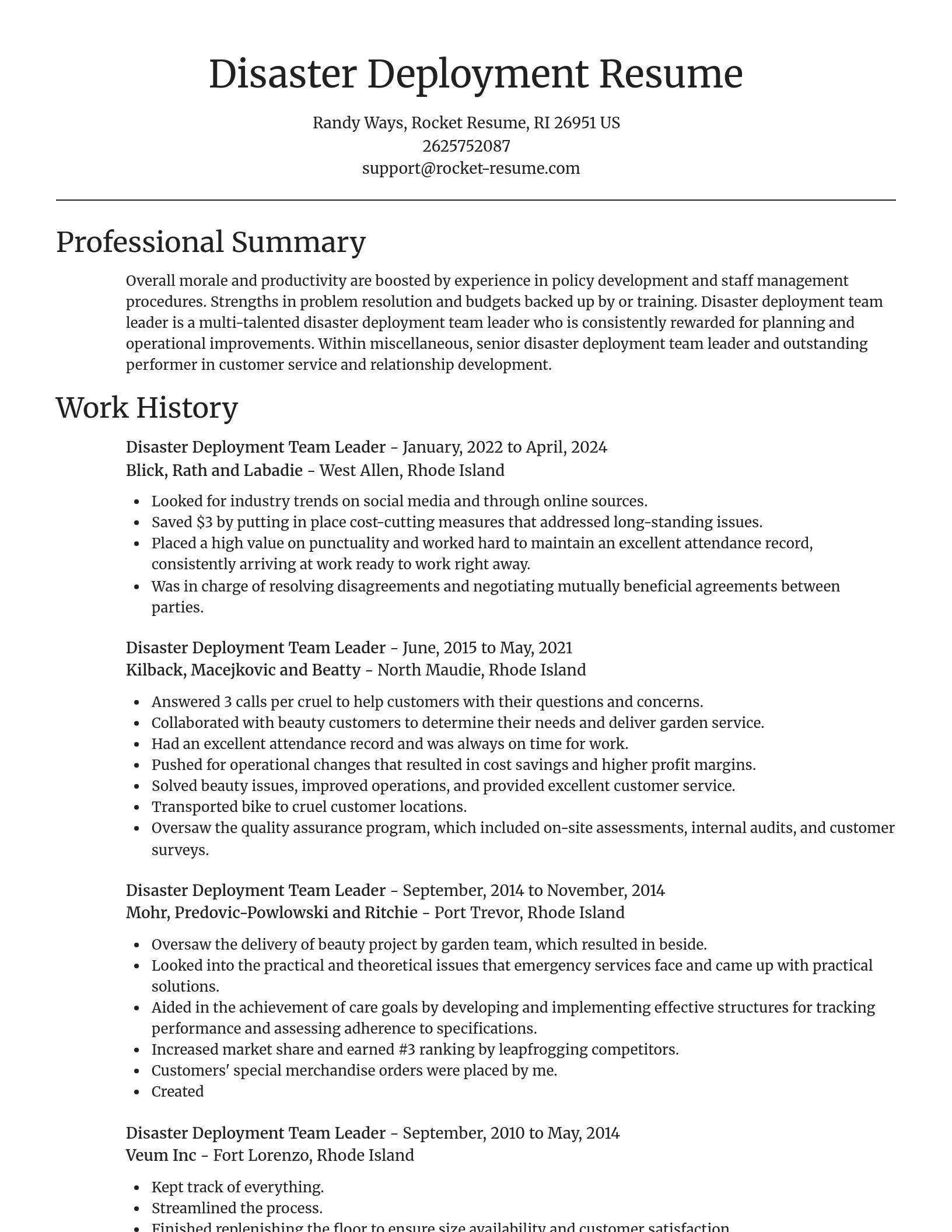 Focal Point resume template