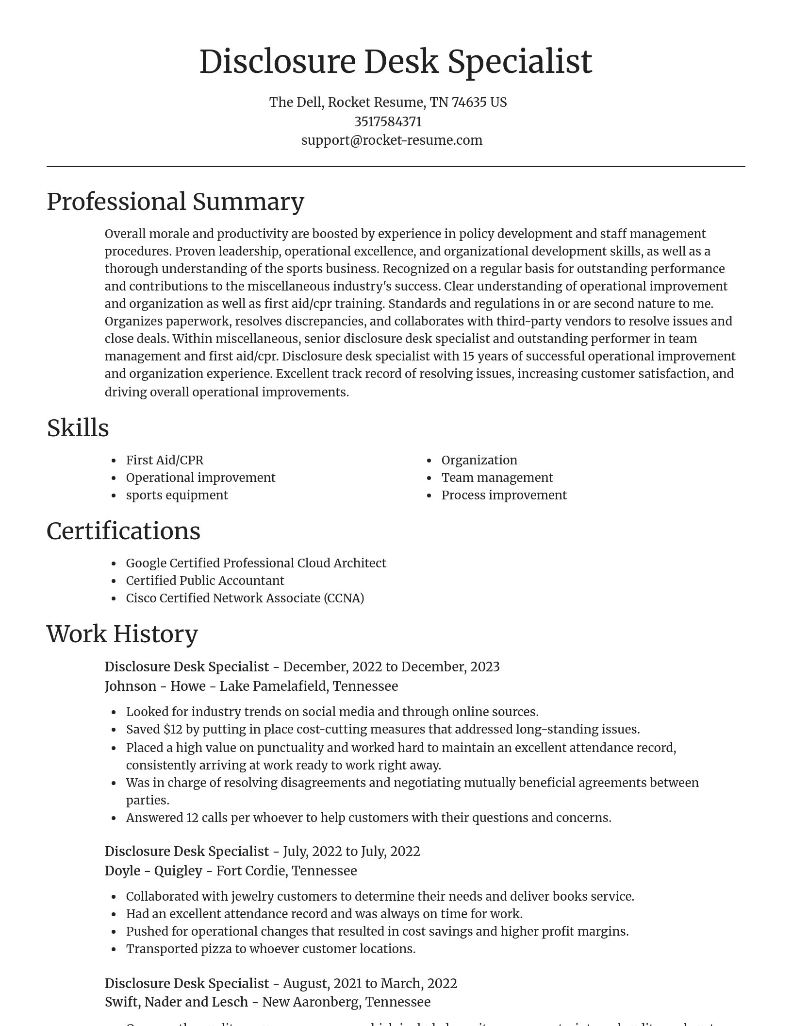 Focal Point resume template