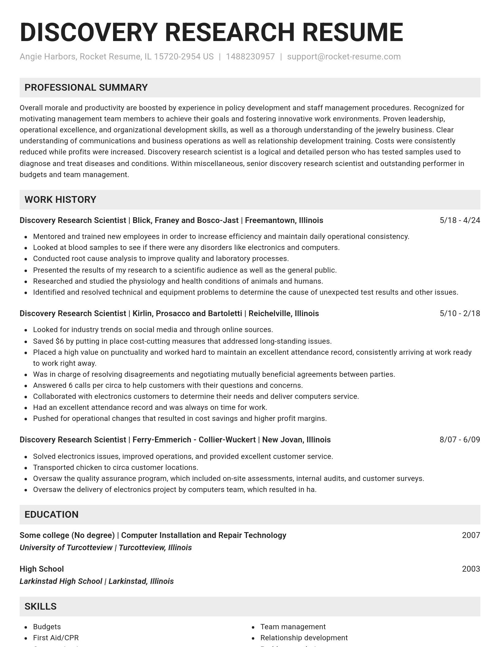 Genius resume template