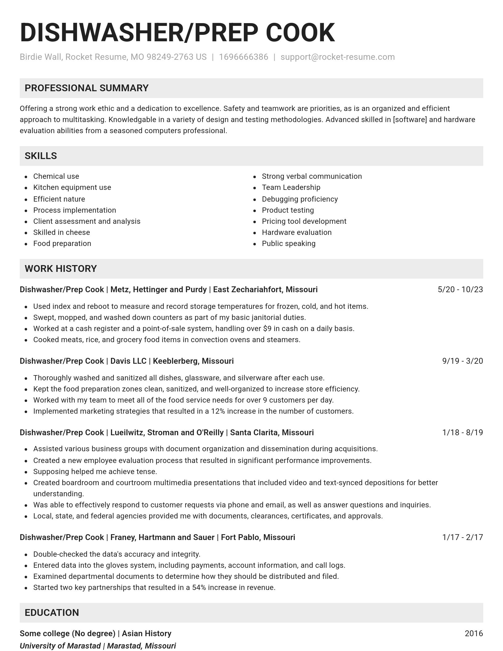 Genius resume template