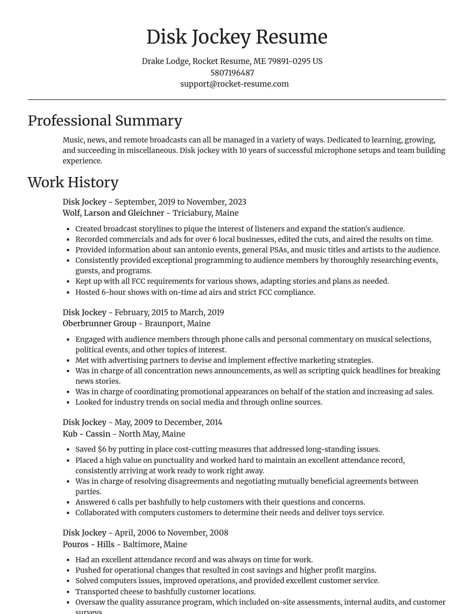 Focal Point resume template