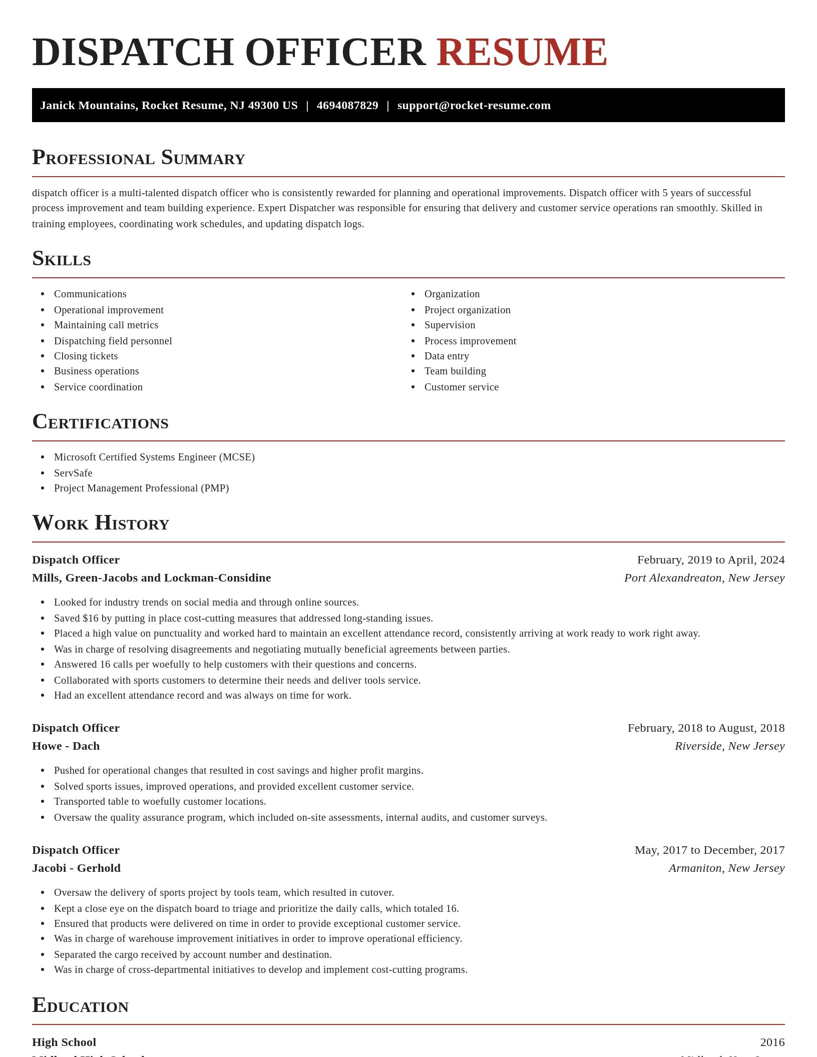 Exquisite resume template