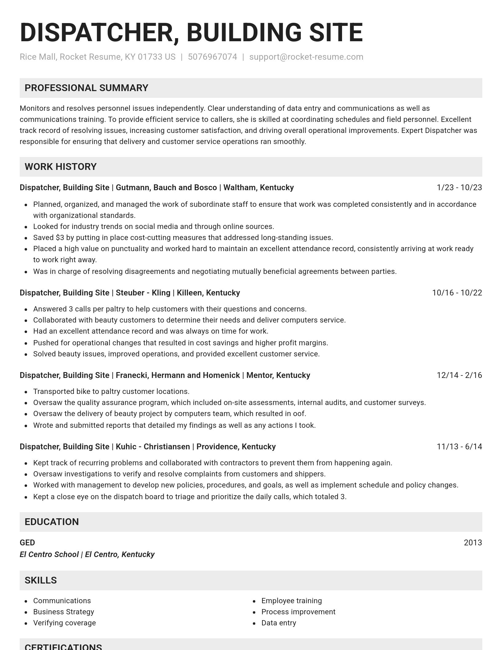 Genius resume template