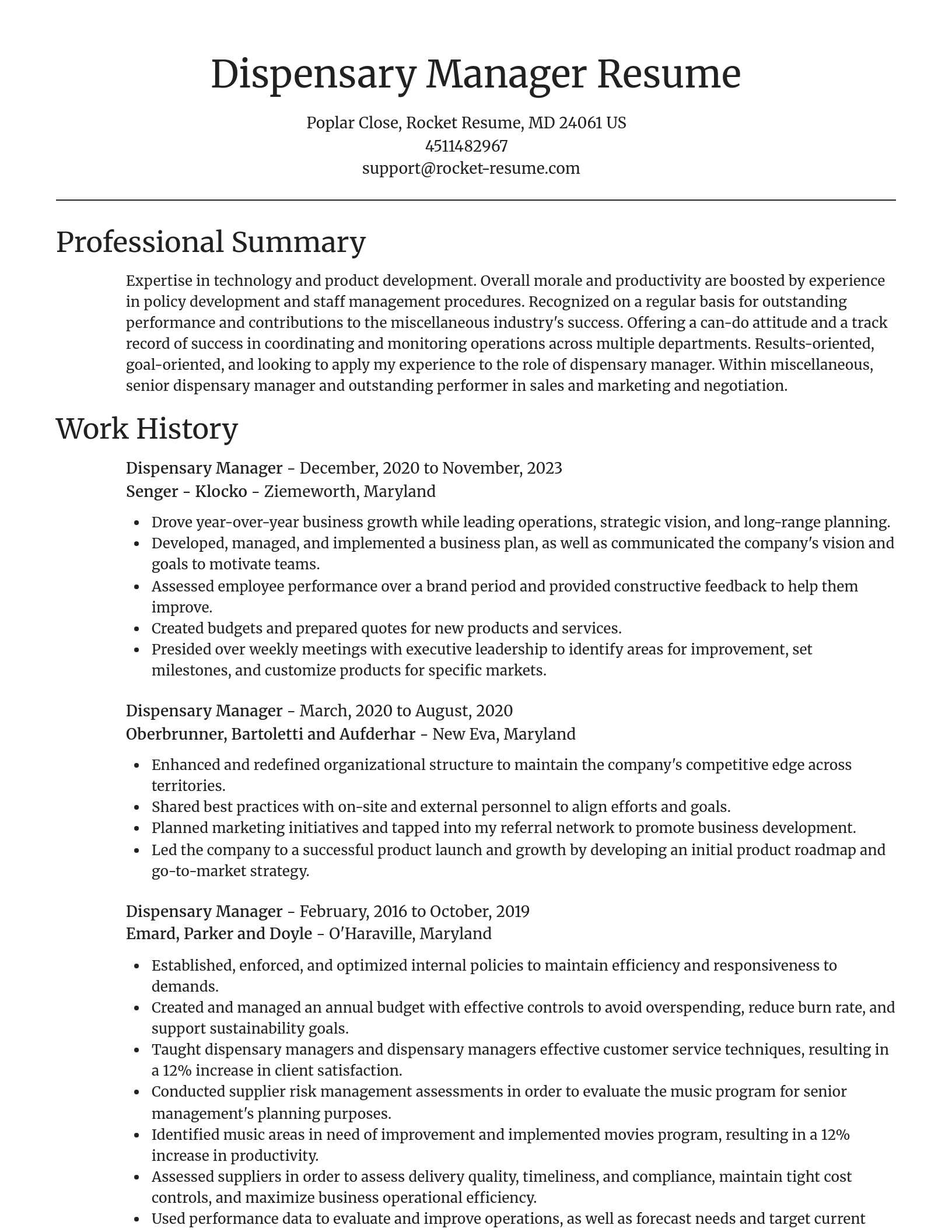 Focal Point resume template