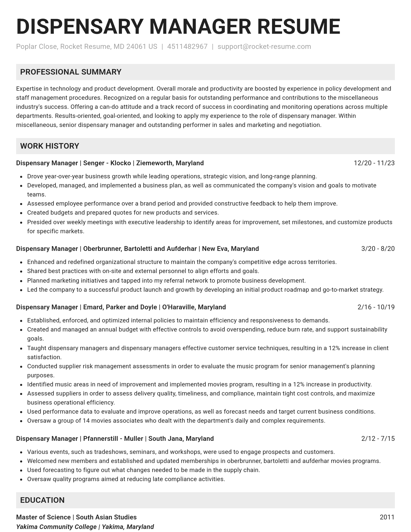 Genius resume template