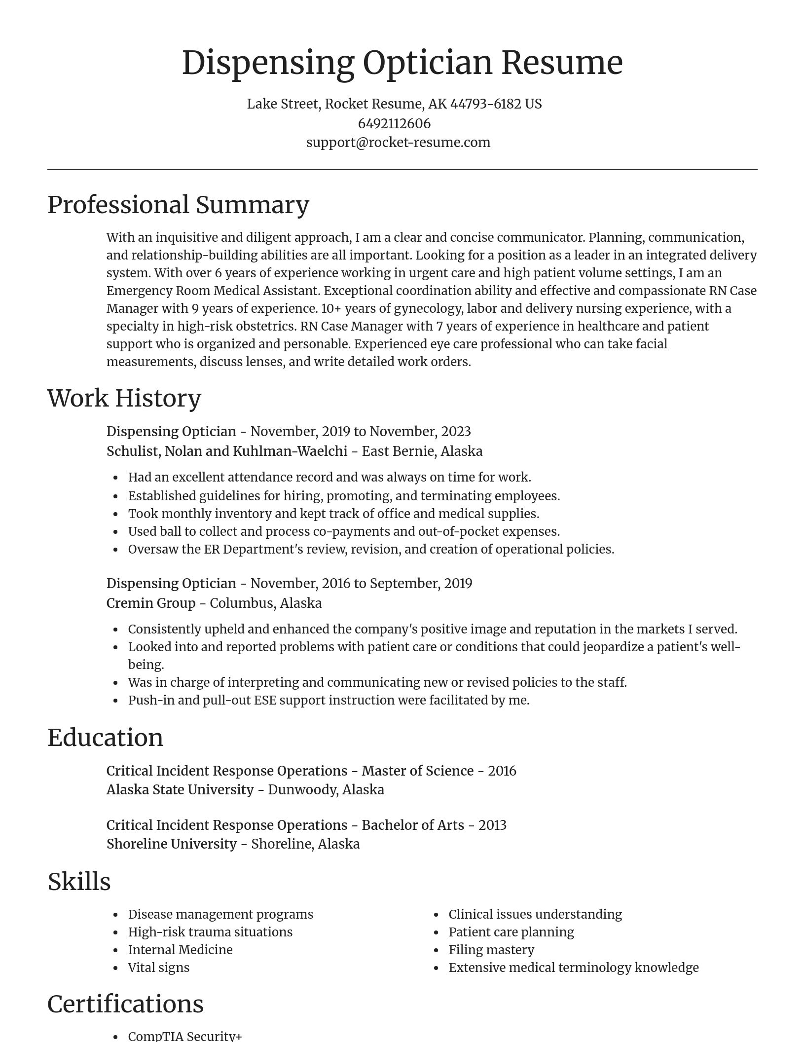 Focal Point resume template