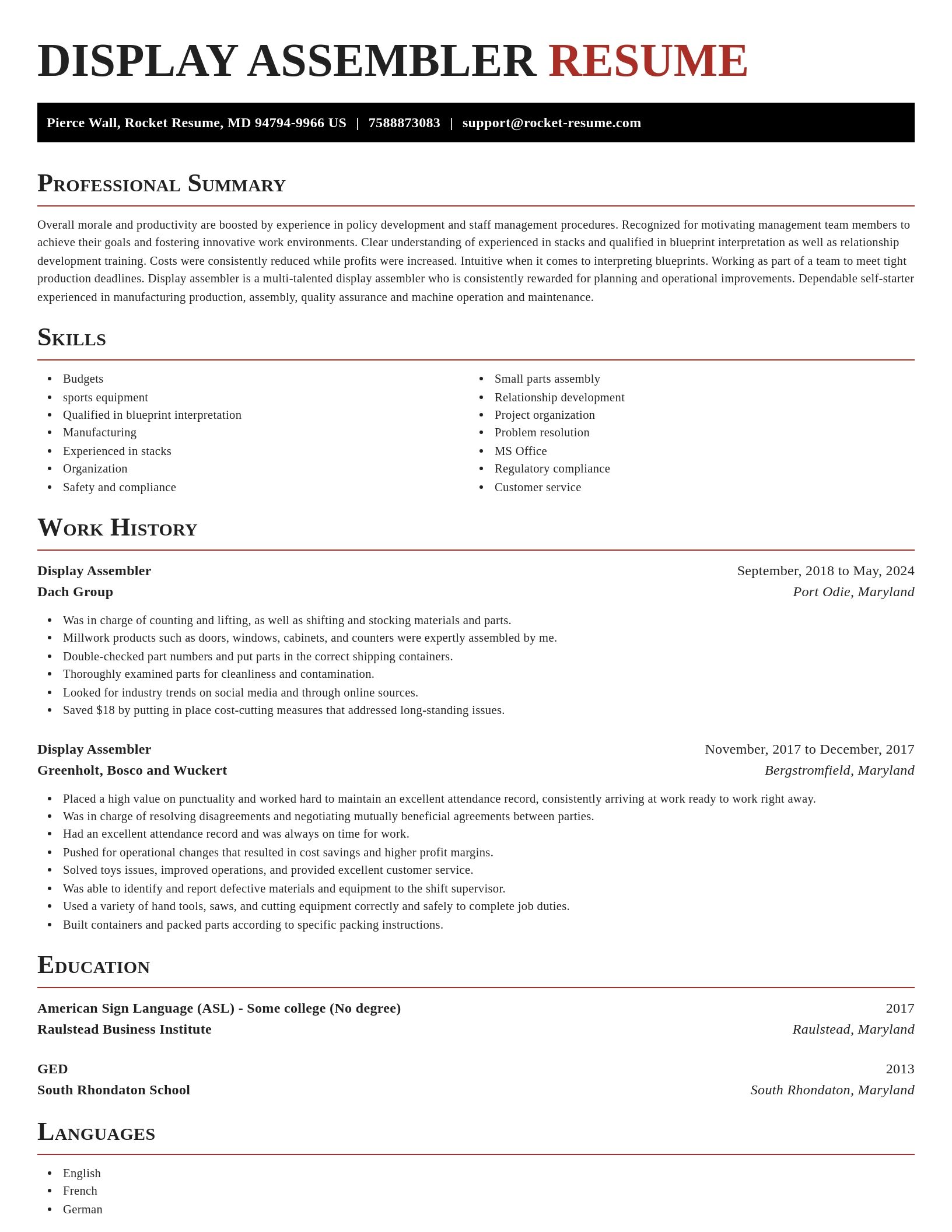 Exquisite resume template