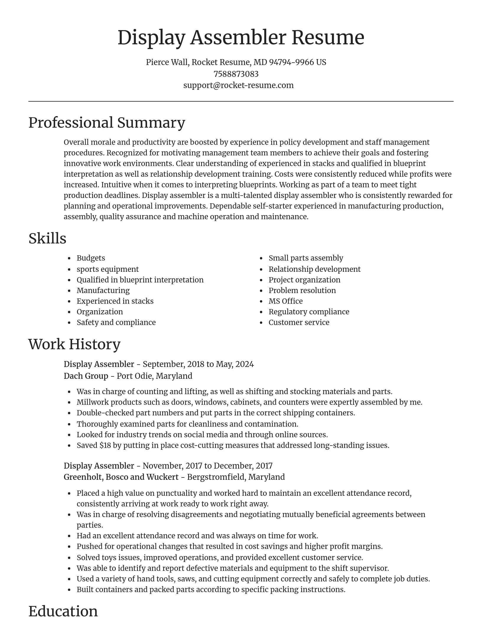 Focal Point resume template
