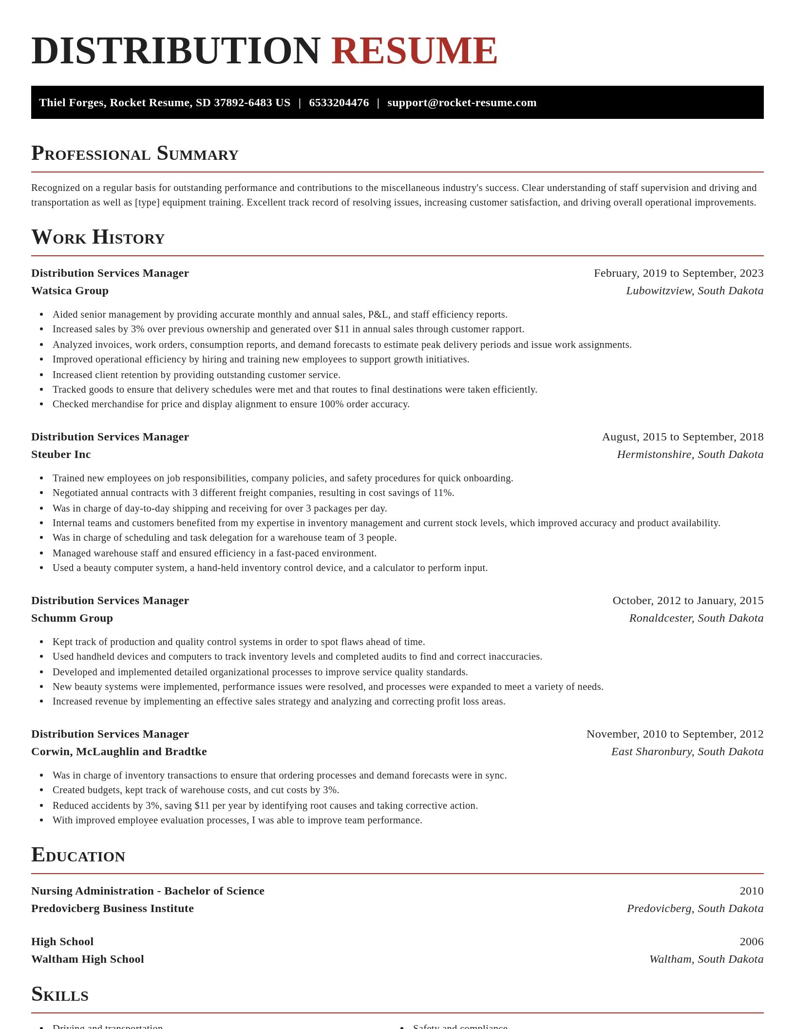 Exquisite resume template